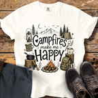 Campfires Make Me Happy T-Shirt