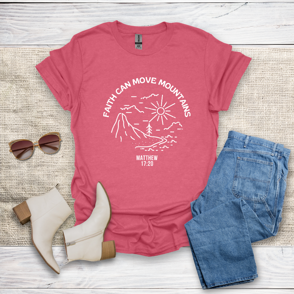 Faith Can Move Mountains Unisex Softstyle T-Shirt - SST305V4