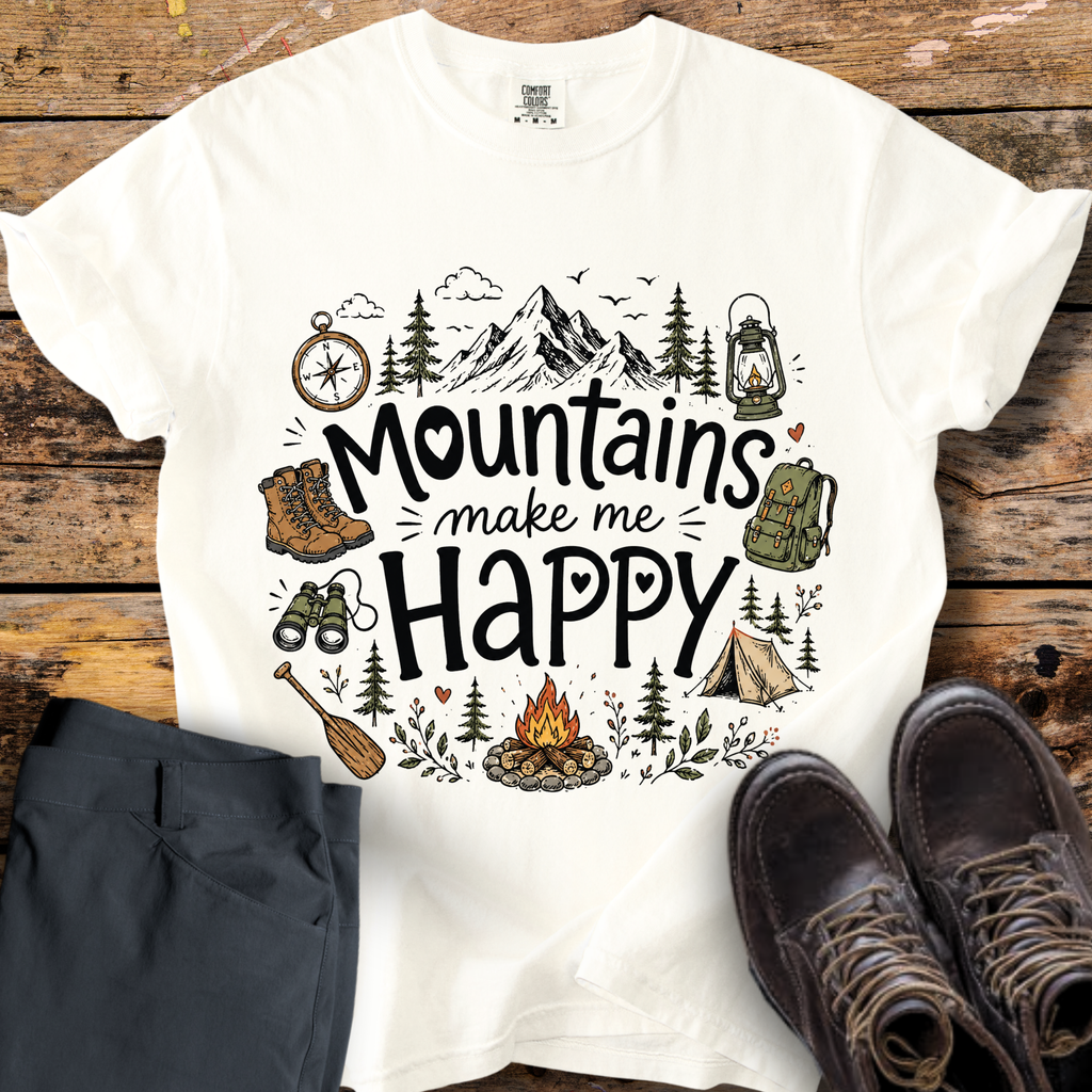 Mountains Make Me Happy T-Shirt