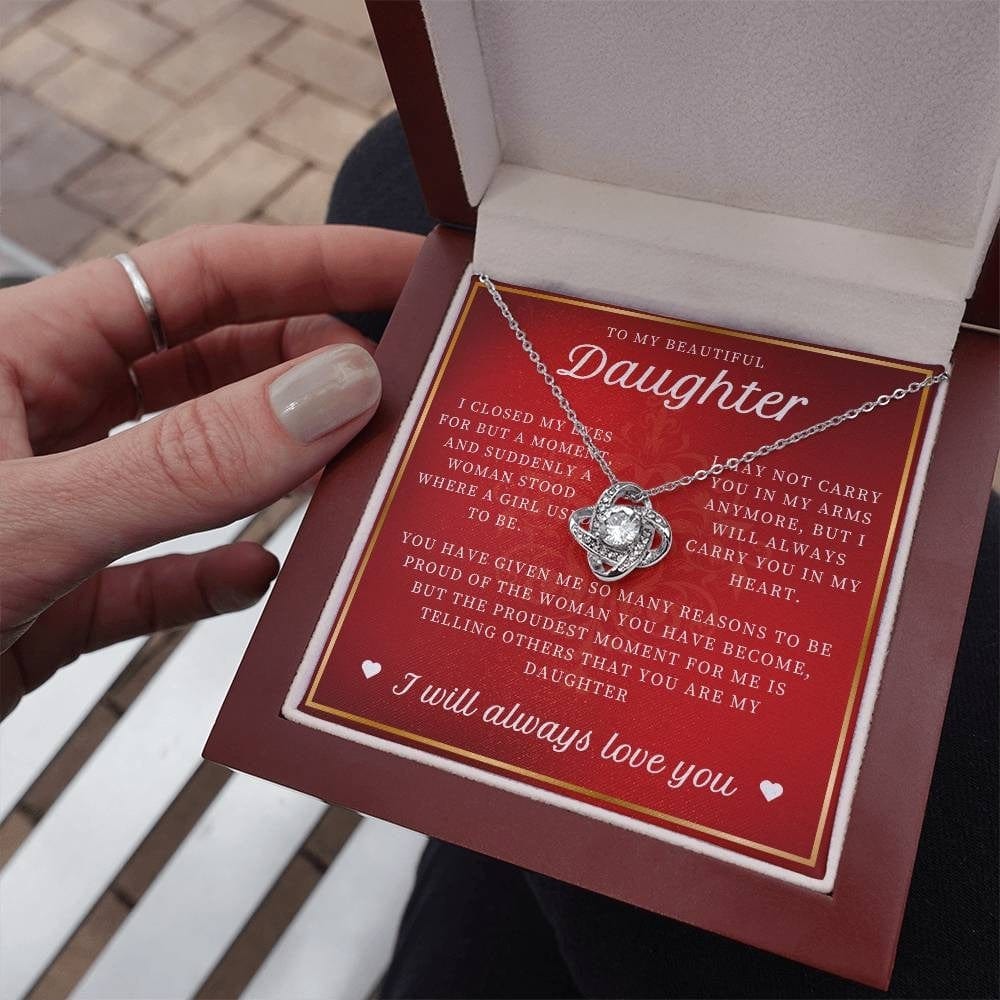 Proud Daughter: Necklace Gift Set for Daughter
