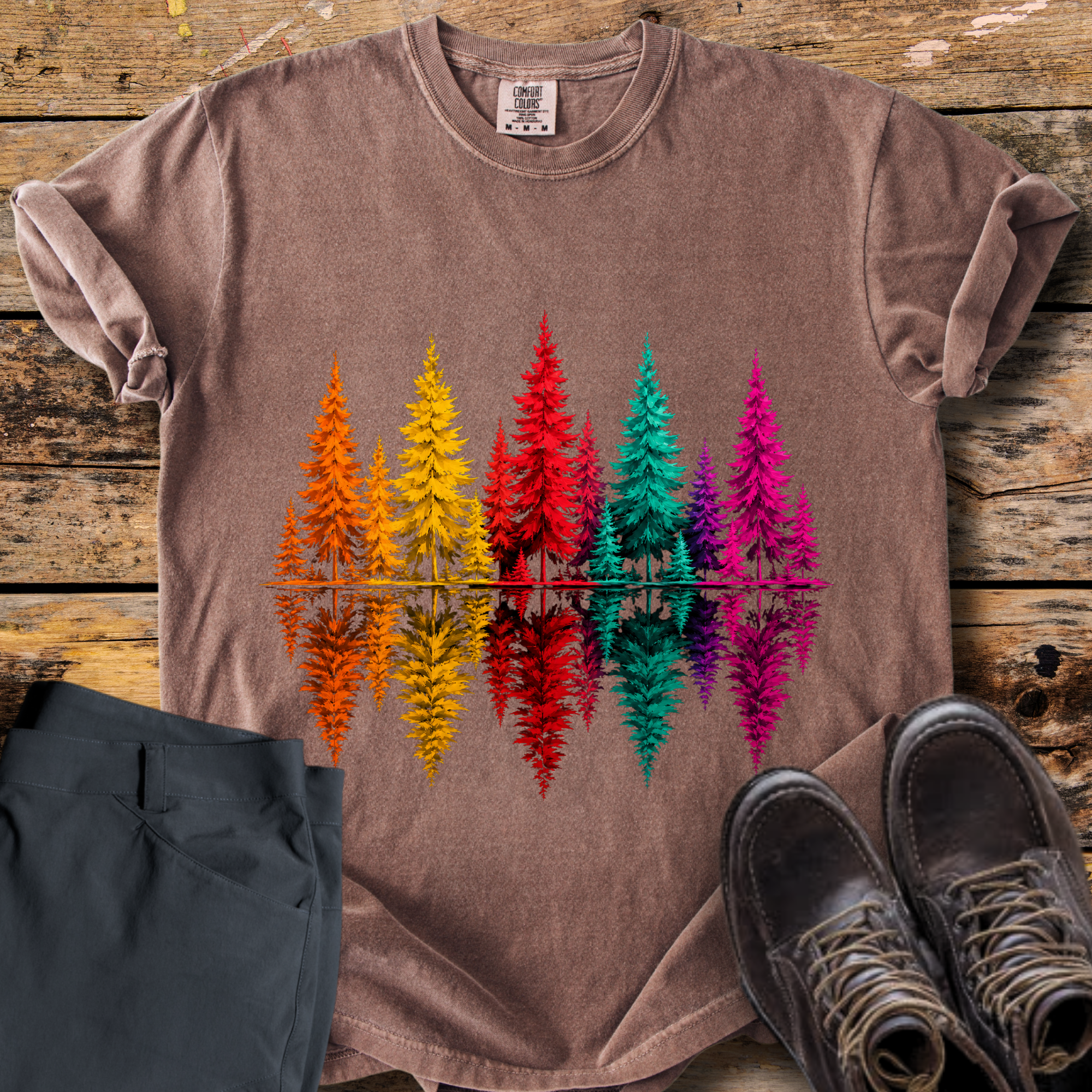 Reflection Pine Tree T-Shirt