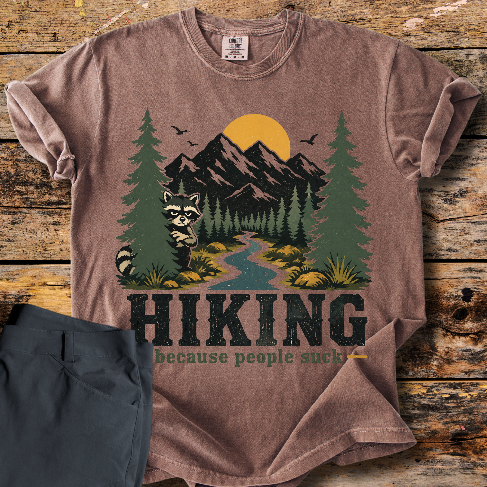 Hiking Because People Suck T-Shirt