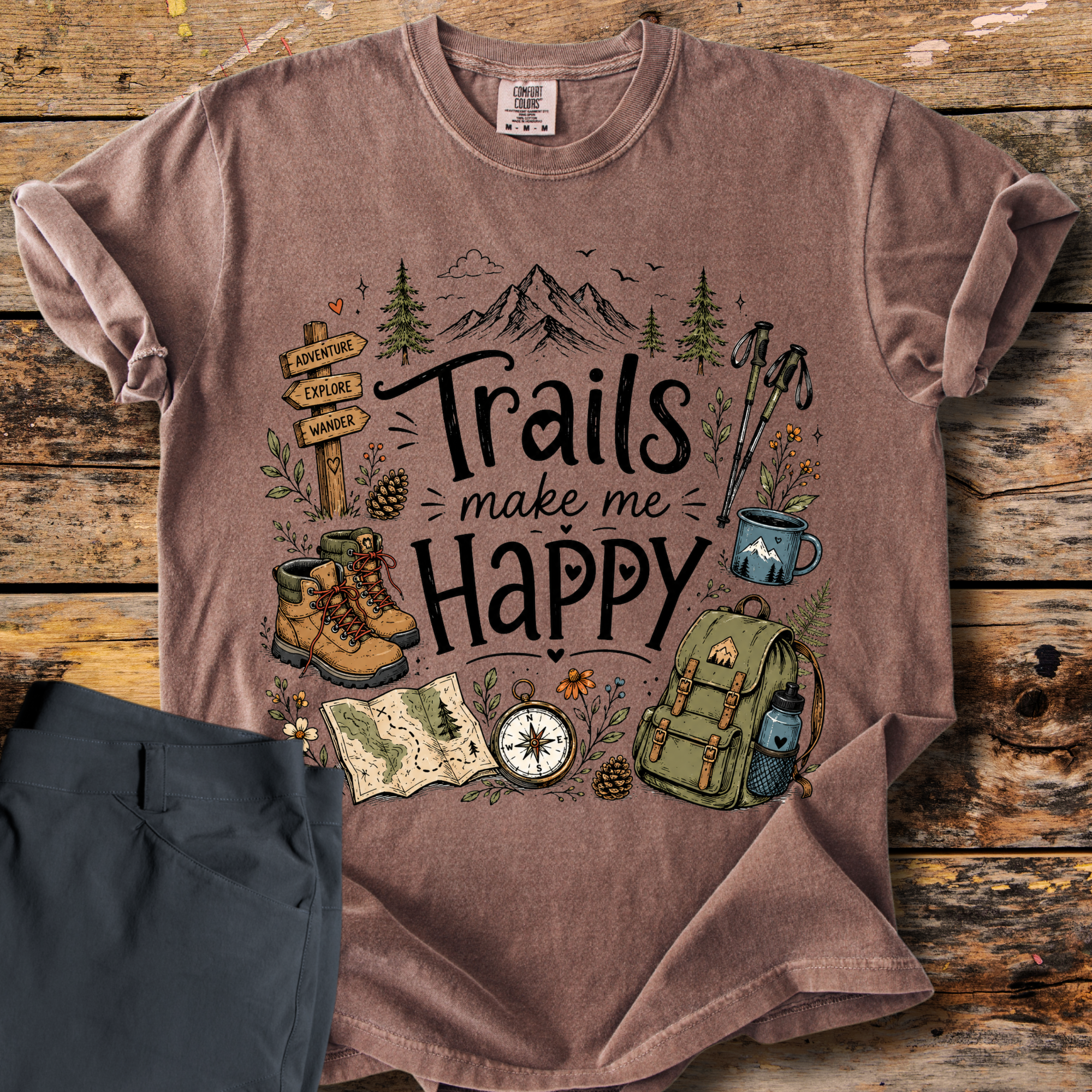 Trails Make Me Happy T-Shirt