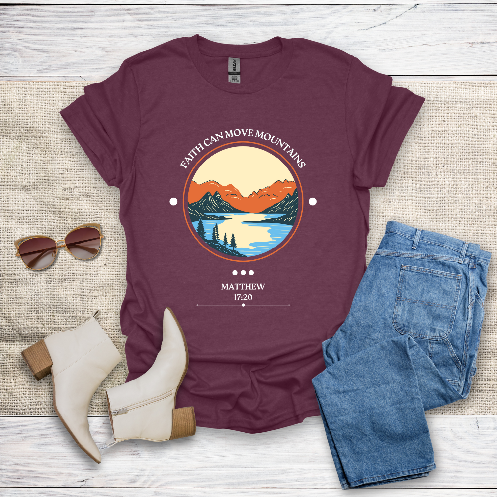 Faith Can Move Mountains Unisex Softstyle T-Shirt - SST305V2