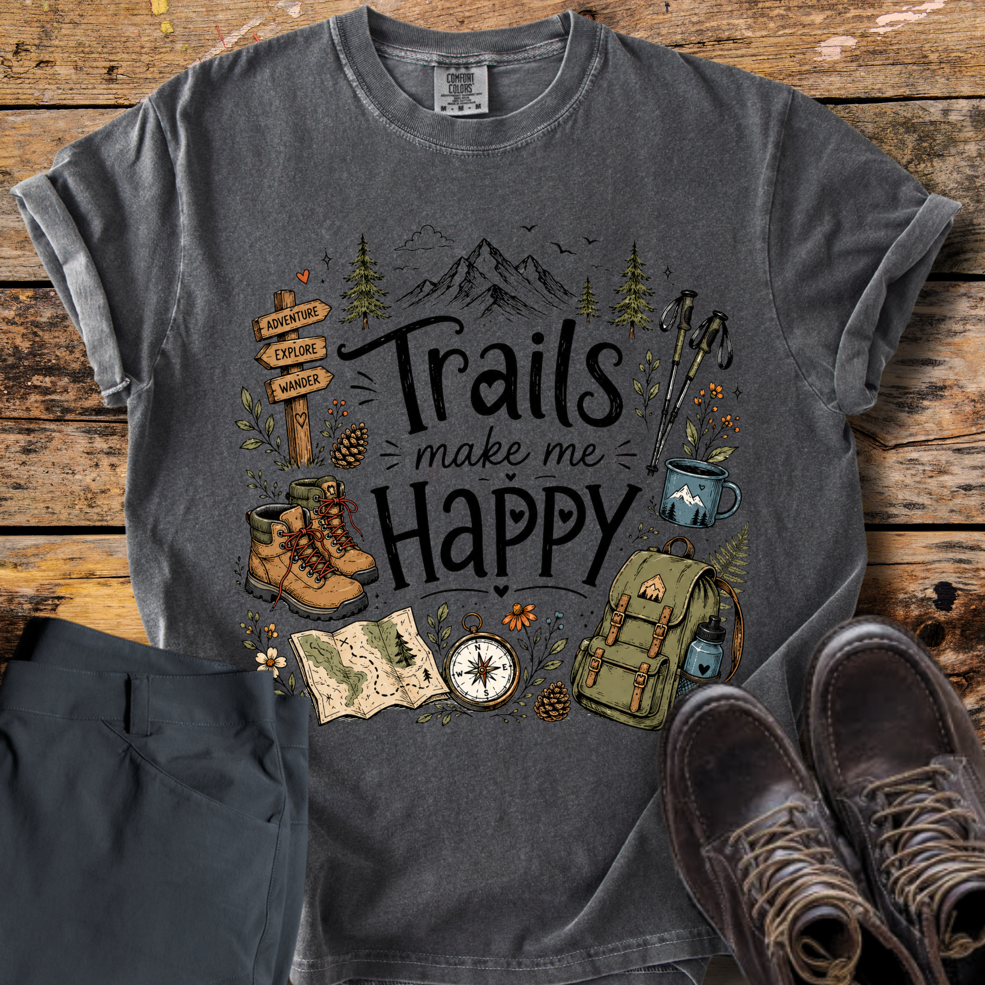 Trails Make Me Happy T-Shirt