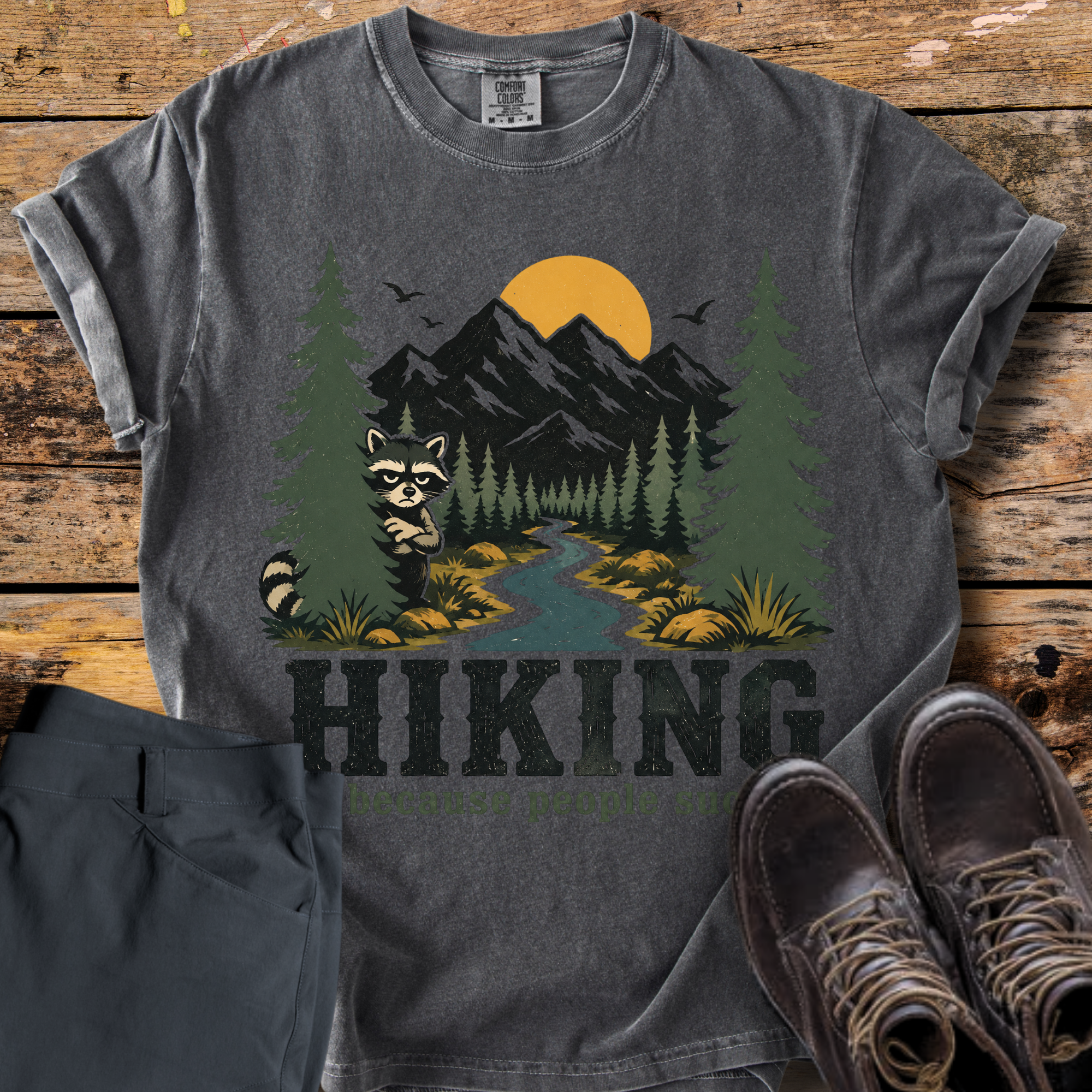 Hiking Because People Suck T-Shirt