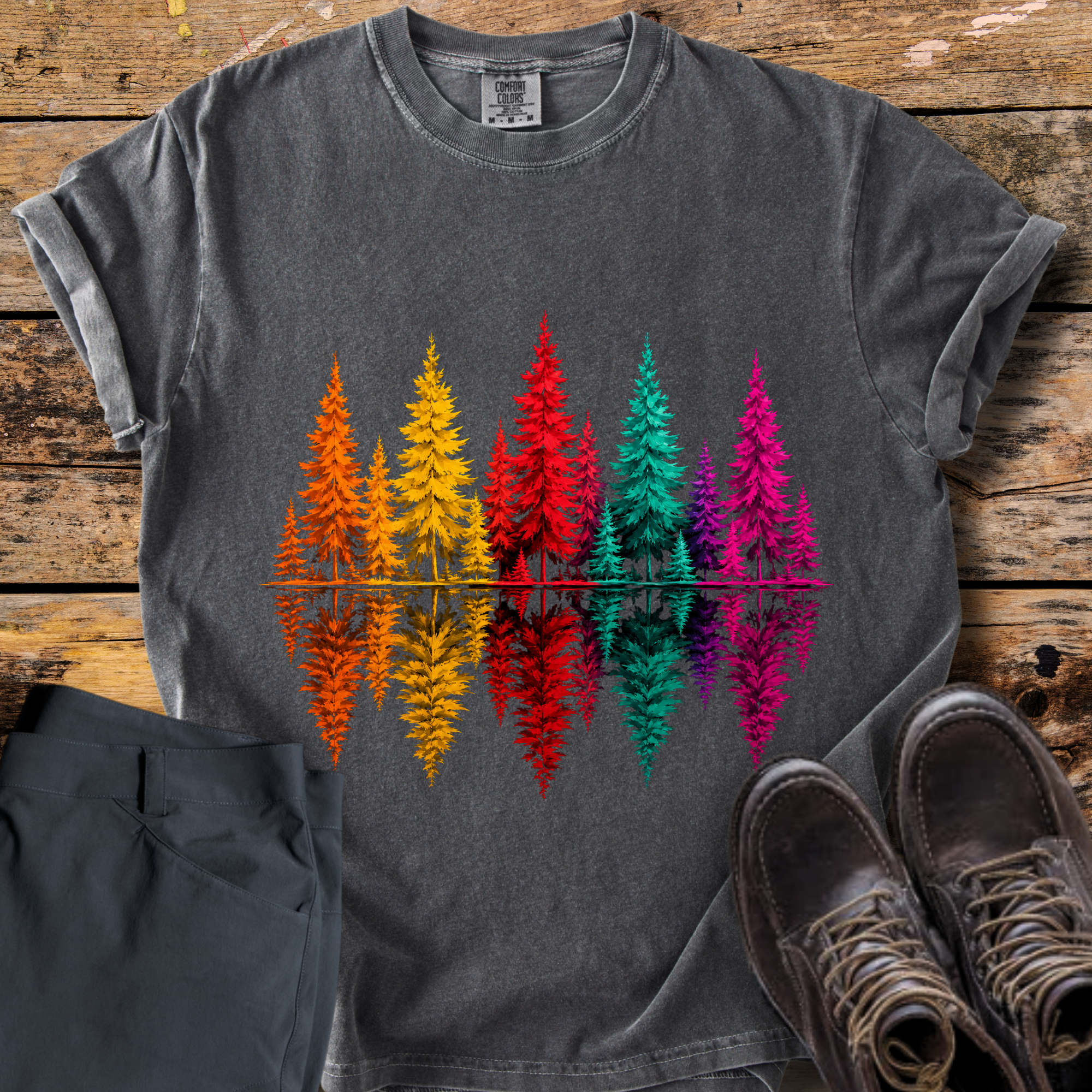 Reflection Pine Tree T-Shirt