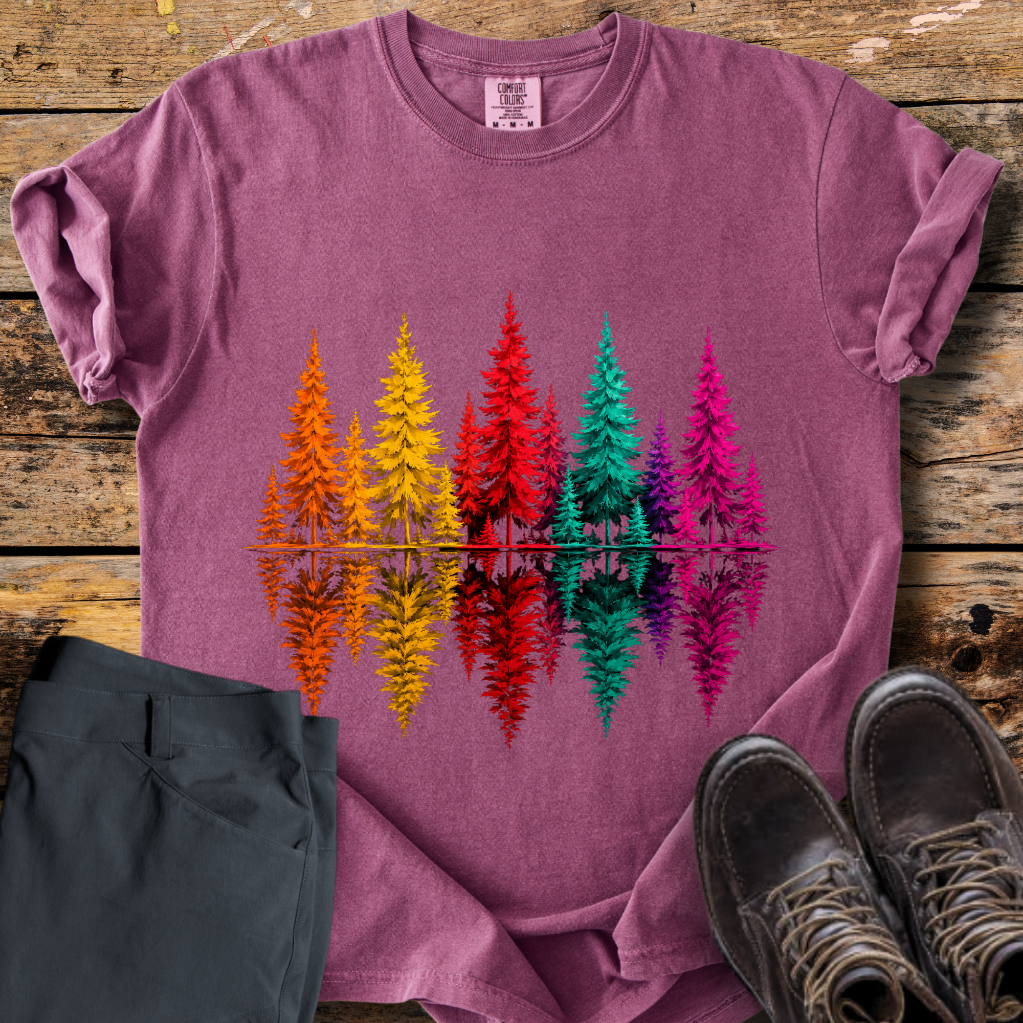 Reflection Pine Tree T-Shirt