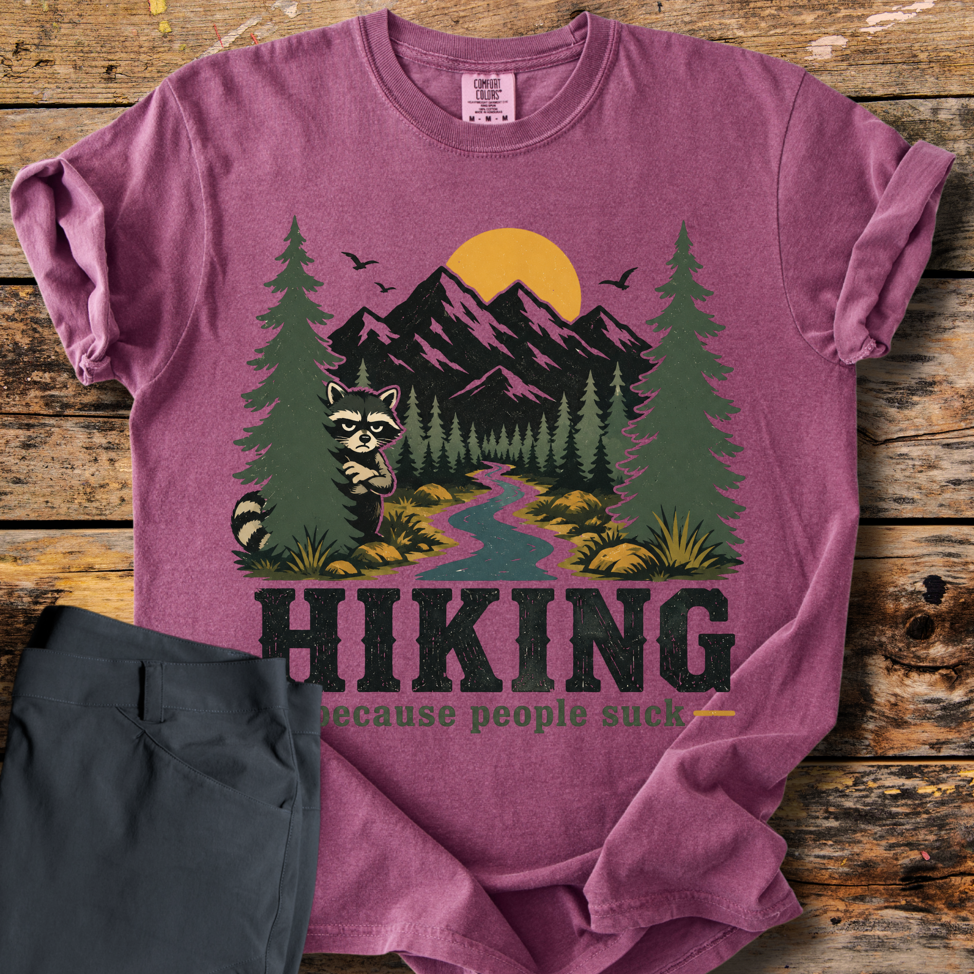 Hiking Because People Suck T-Shirt