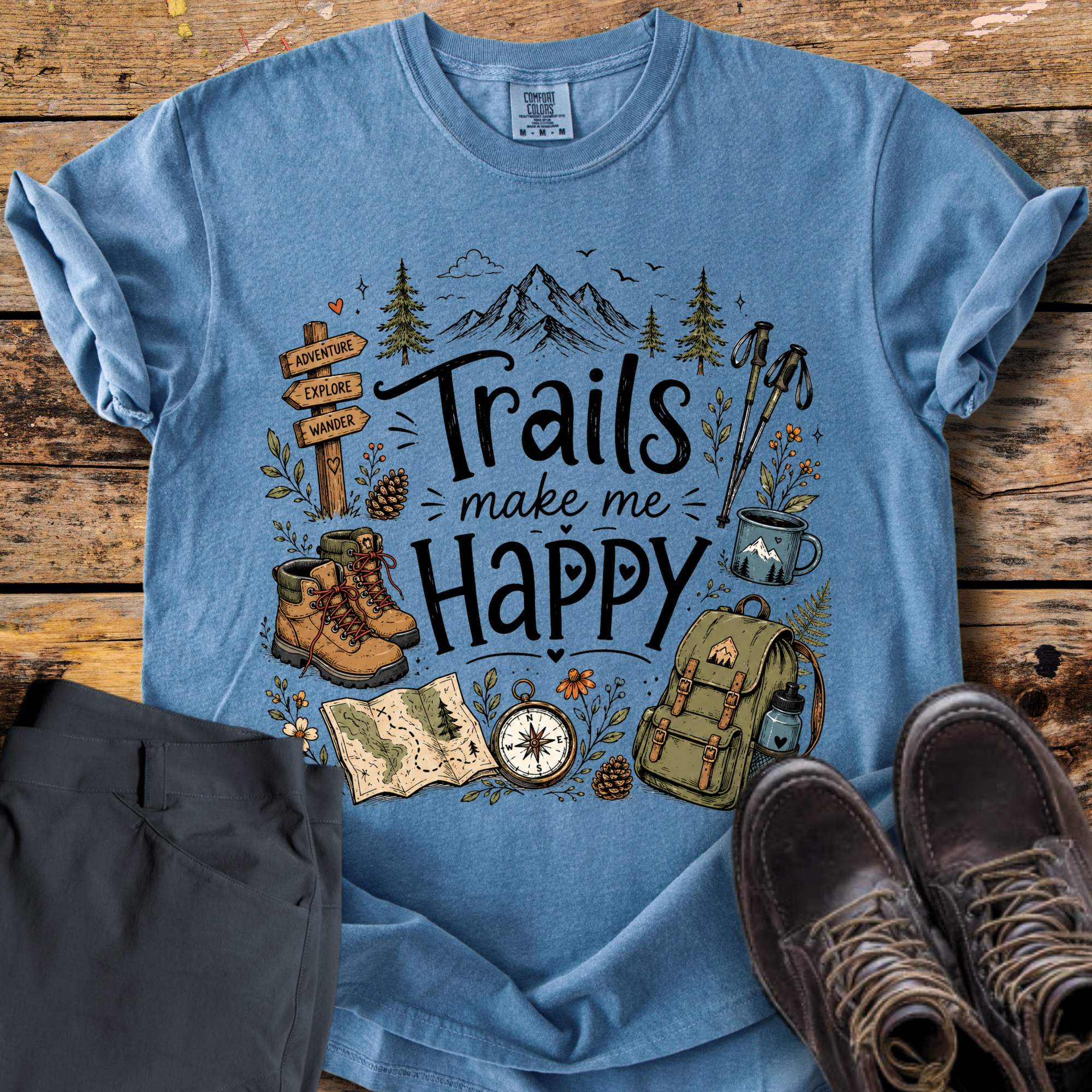 Trails Make Me Happy T-Shirt