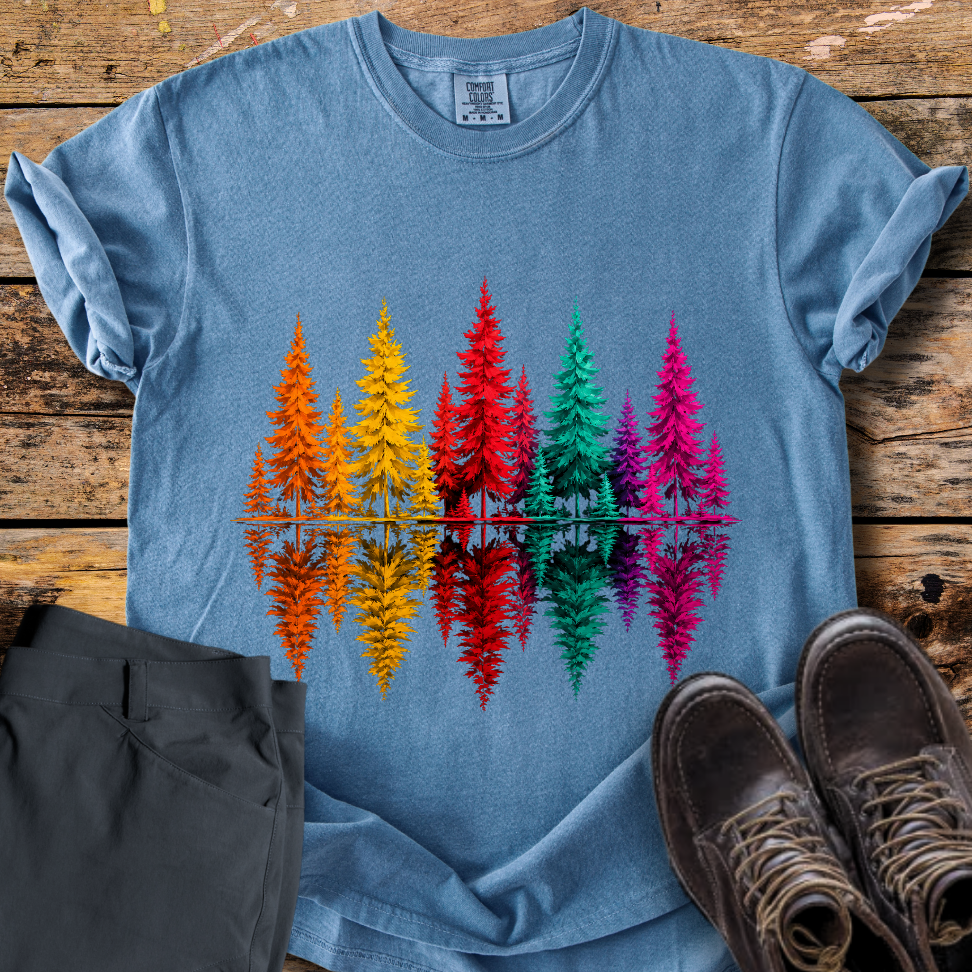 Reflection Pine Tree T-Shirt