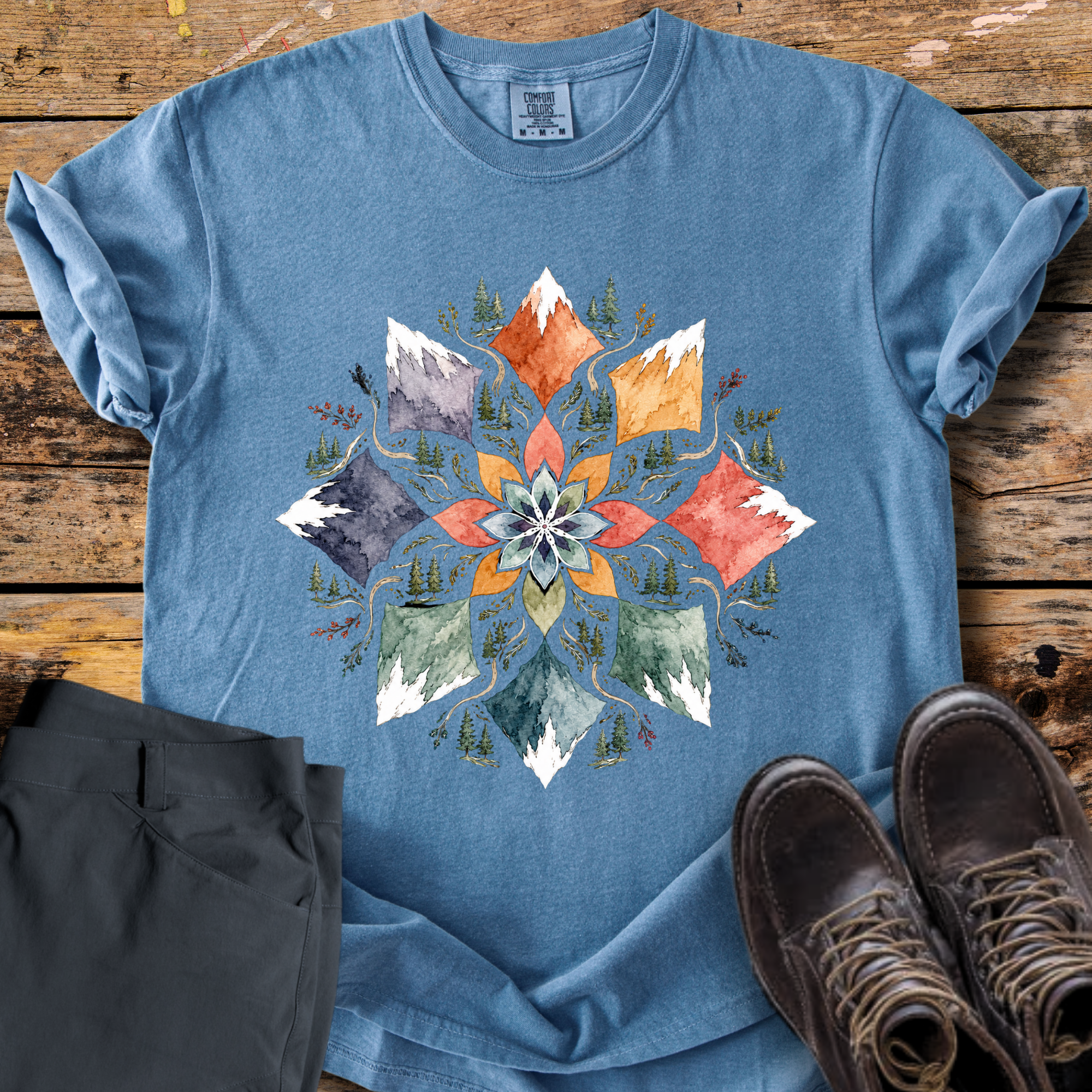 Alpine Petal Mandala T-Shirt