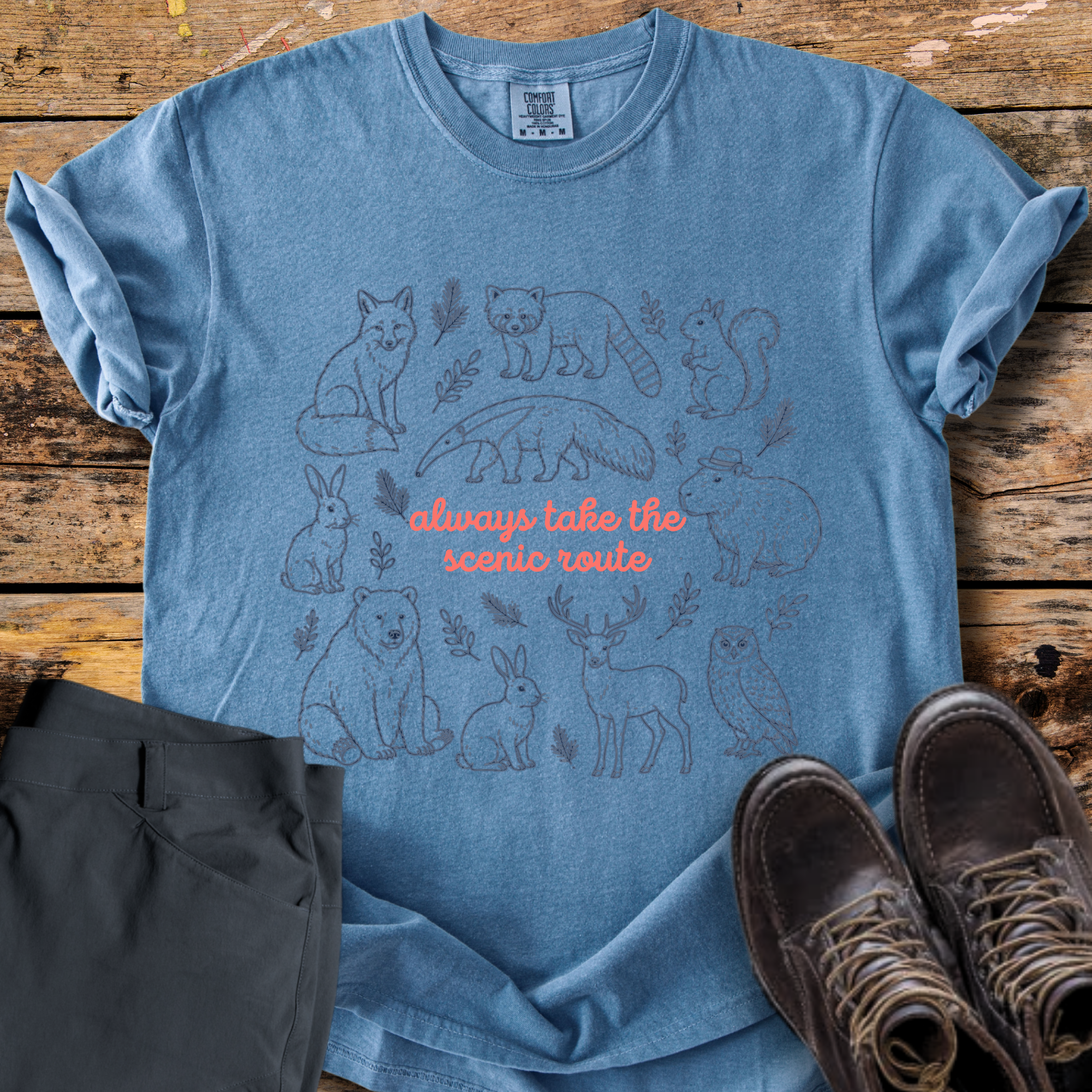 Woodland Scenic Route T-Shirt