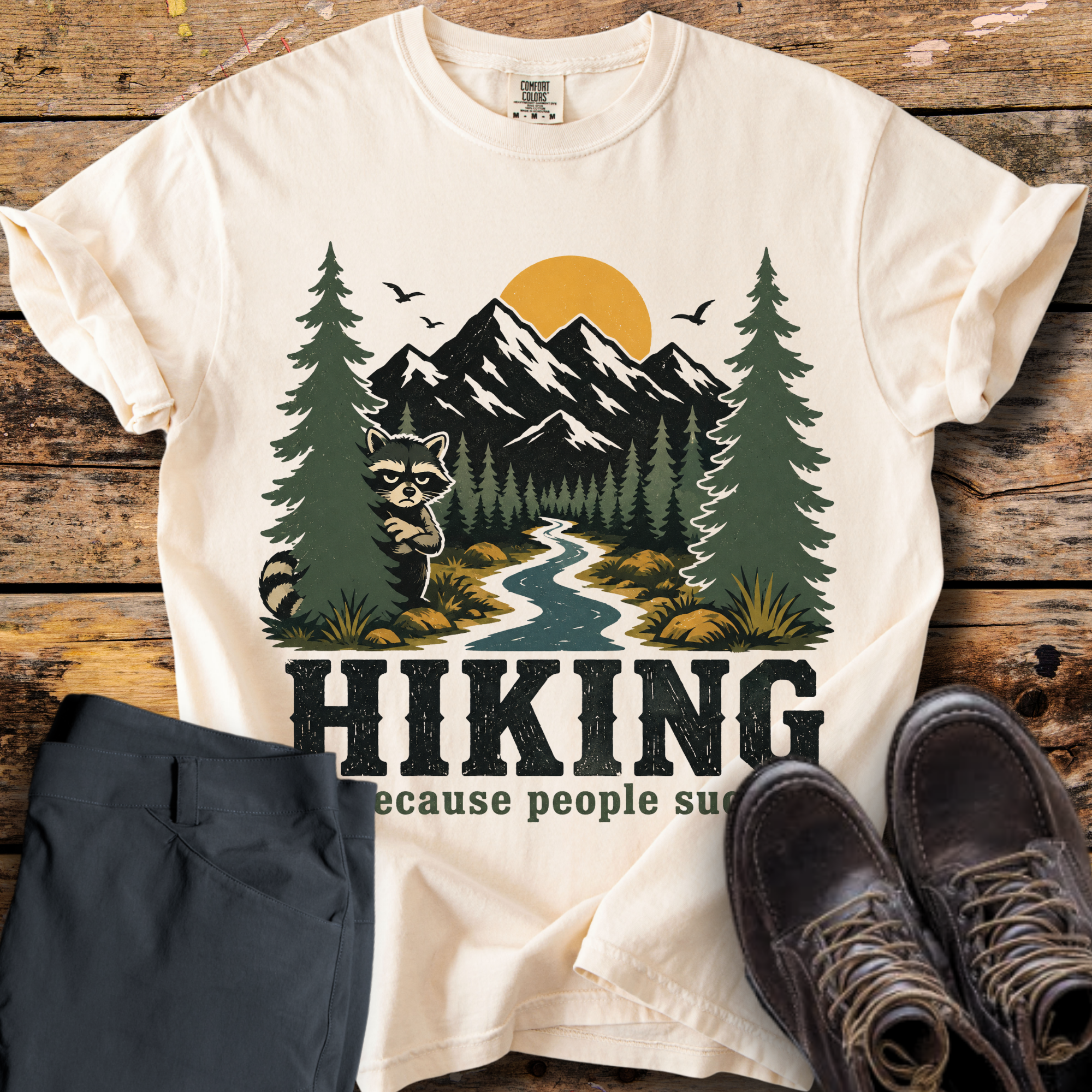 Hiking Because People Suck T-Shirt