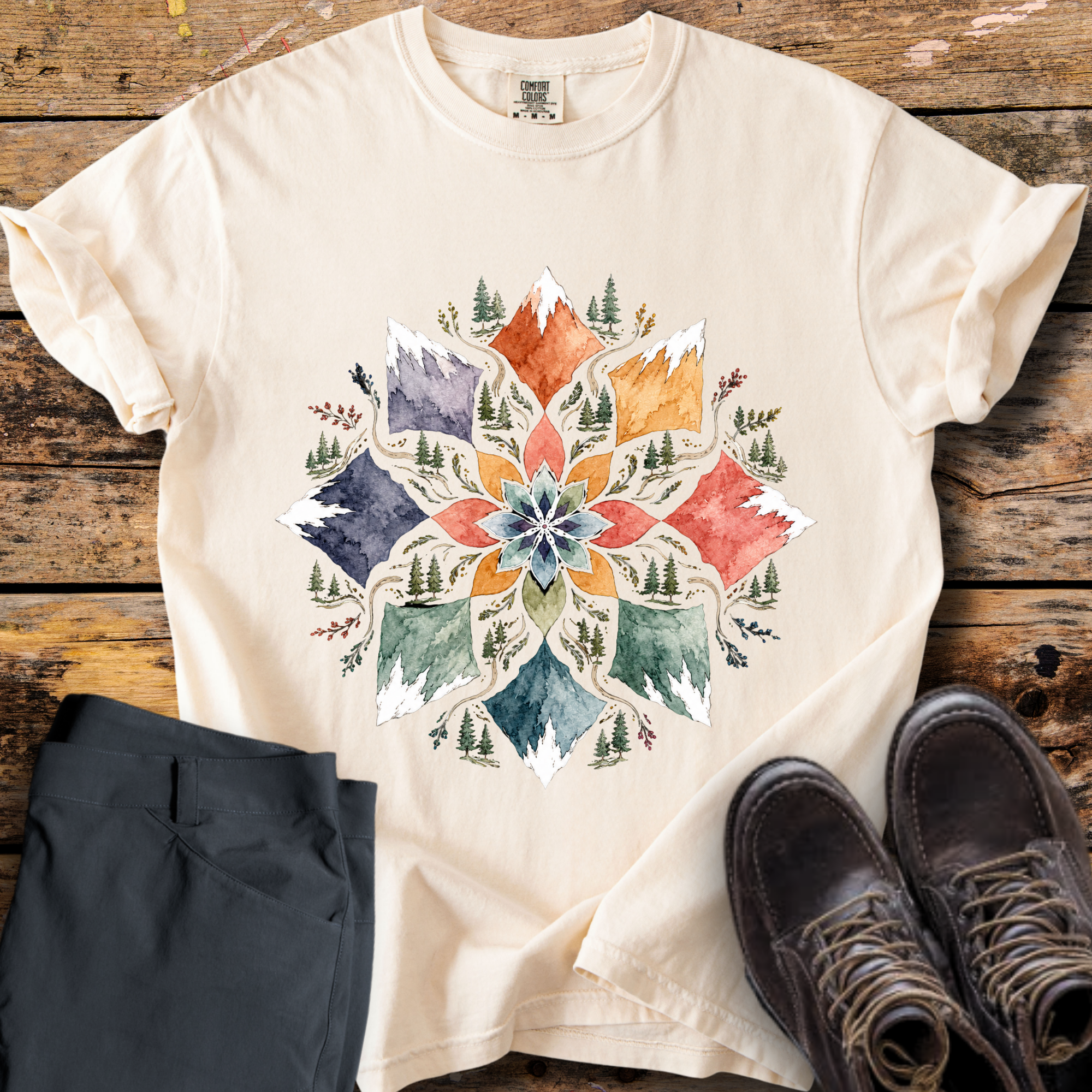 Alpine Petal Mandala T-Shirt