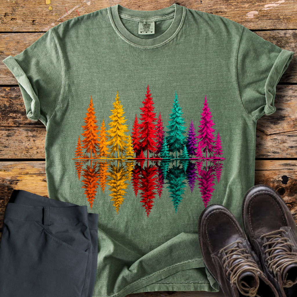 Reflection Pine Tree T-Shirt