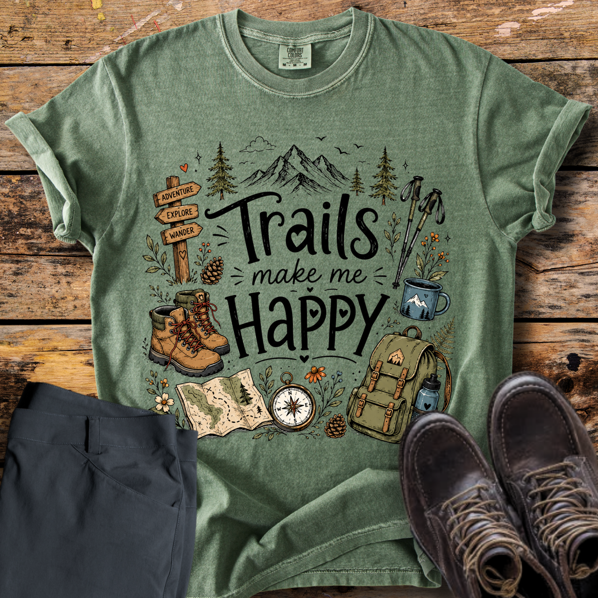 Trails Make Me Happy T-Shirt
