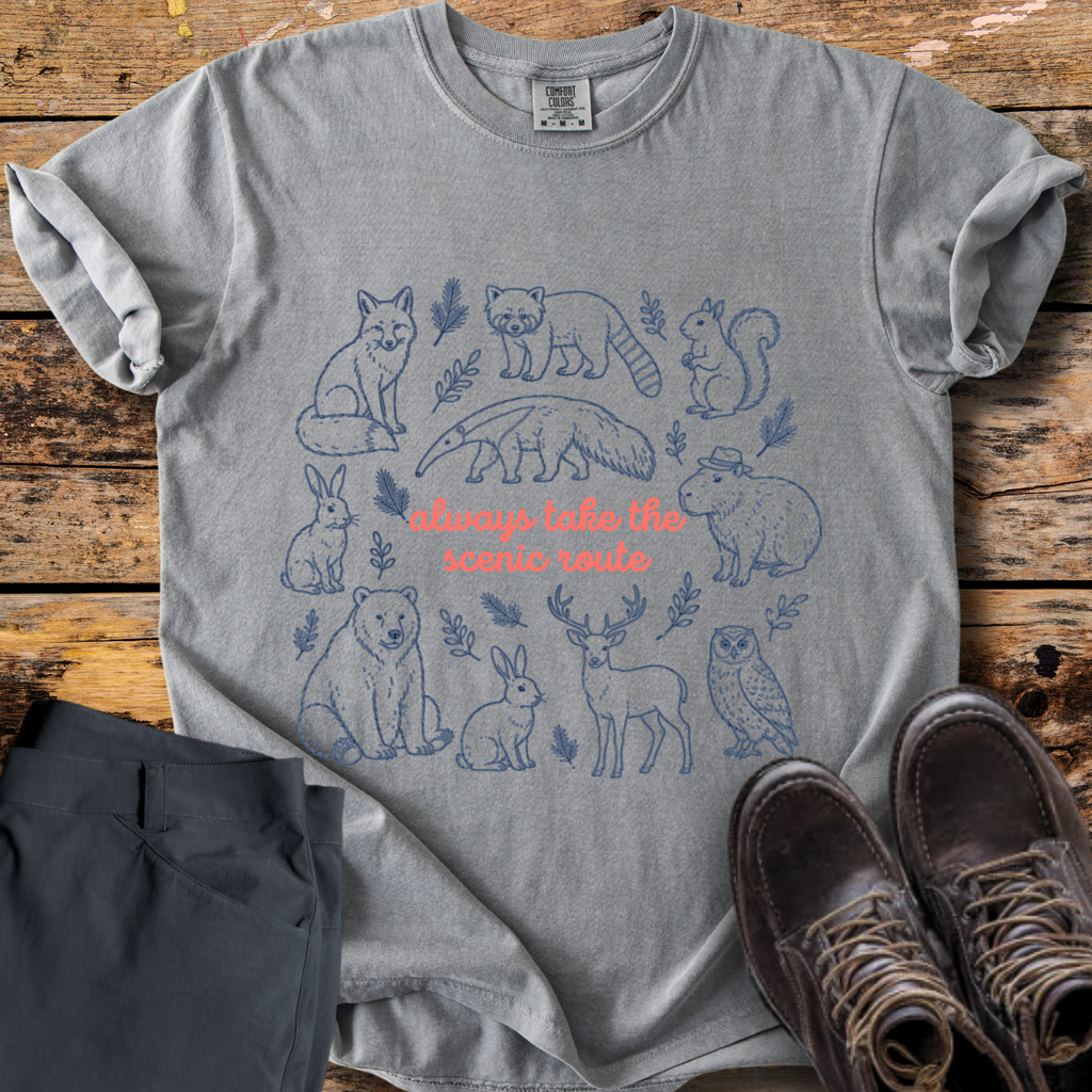 Woodland Scenic Route T-Shirt