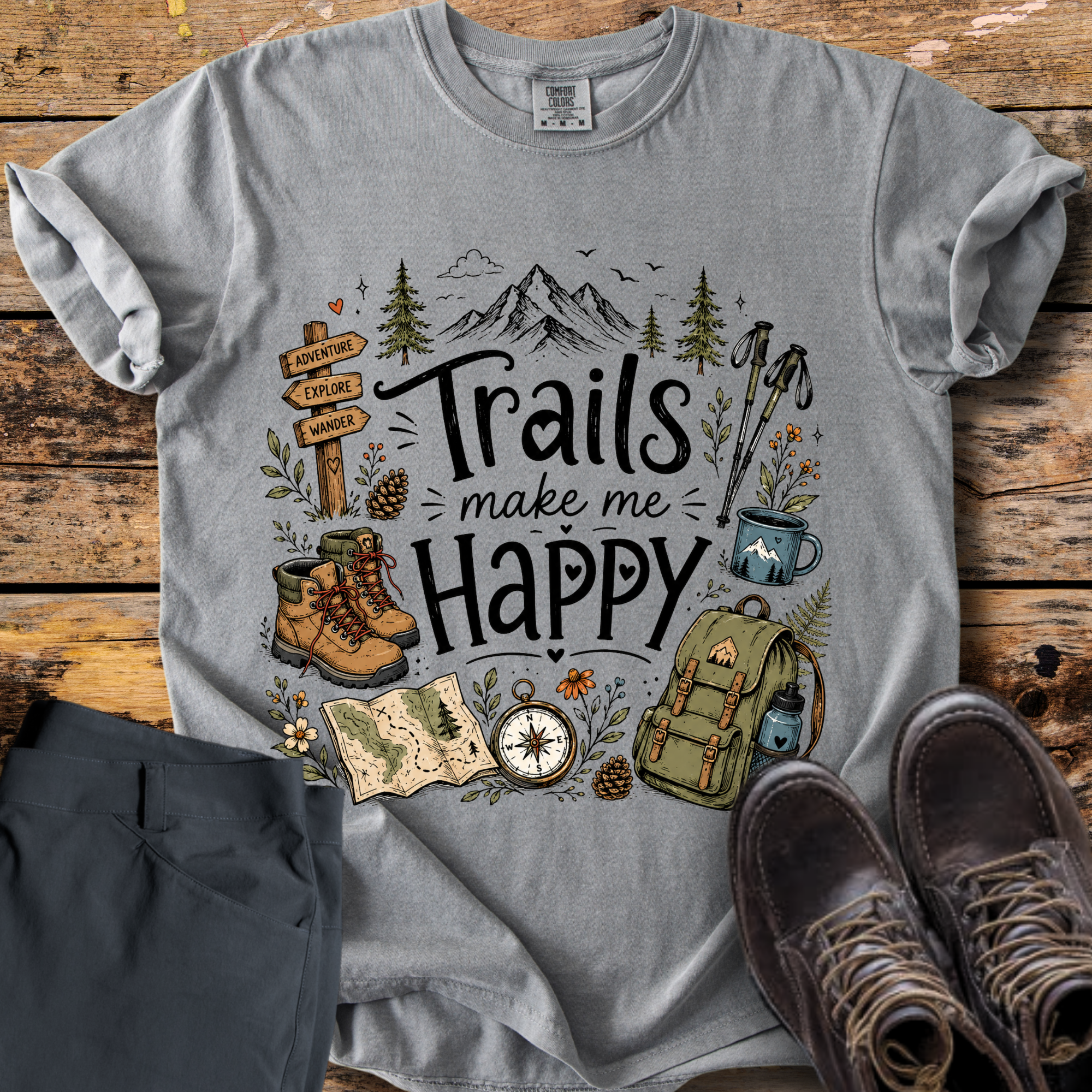 Trails Make Me Happy T-Shirt