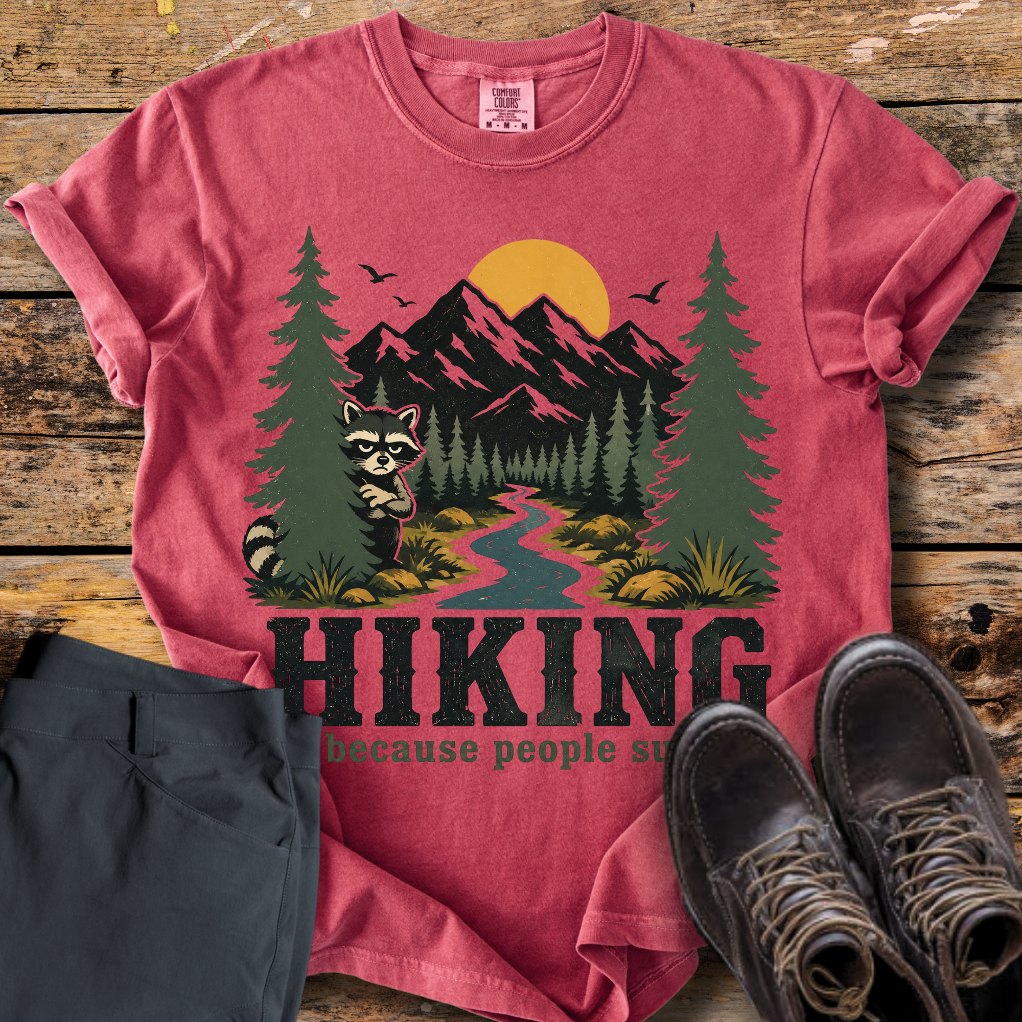 Hiking Because People Suck T-Shirt