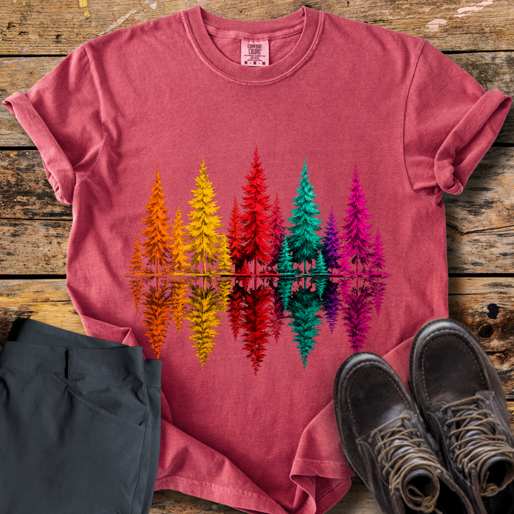 Reflection Pine Tree T-Shirt