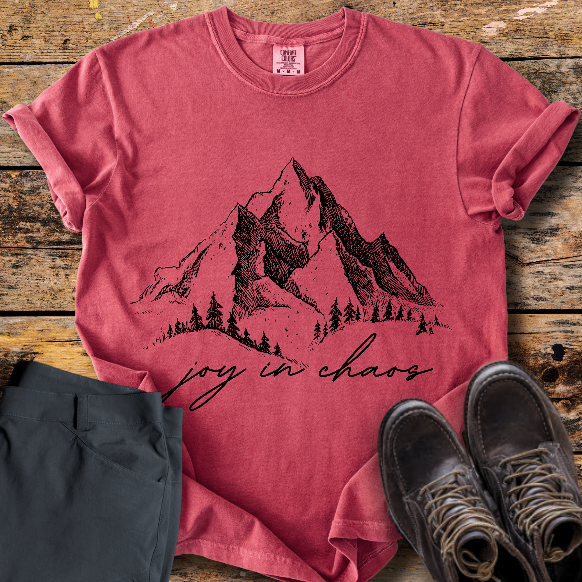 Joy In Chaos Mountain T-Shirt