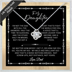 To My Daughter - Unbreakable Bond Necklace Gift Set - SS1060