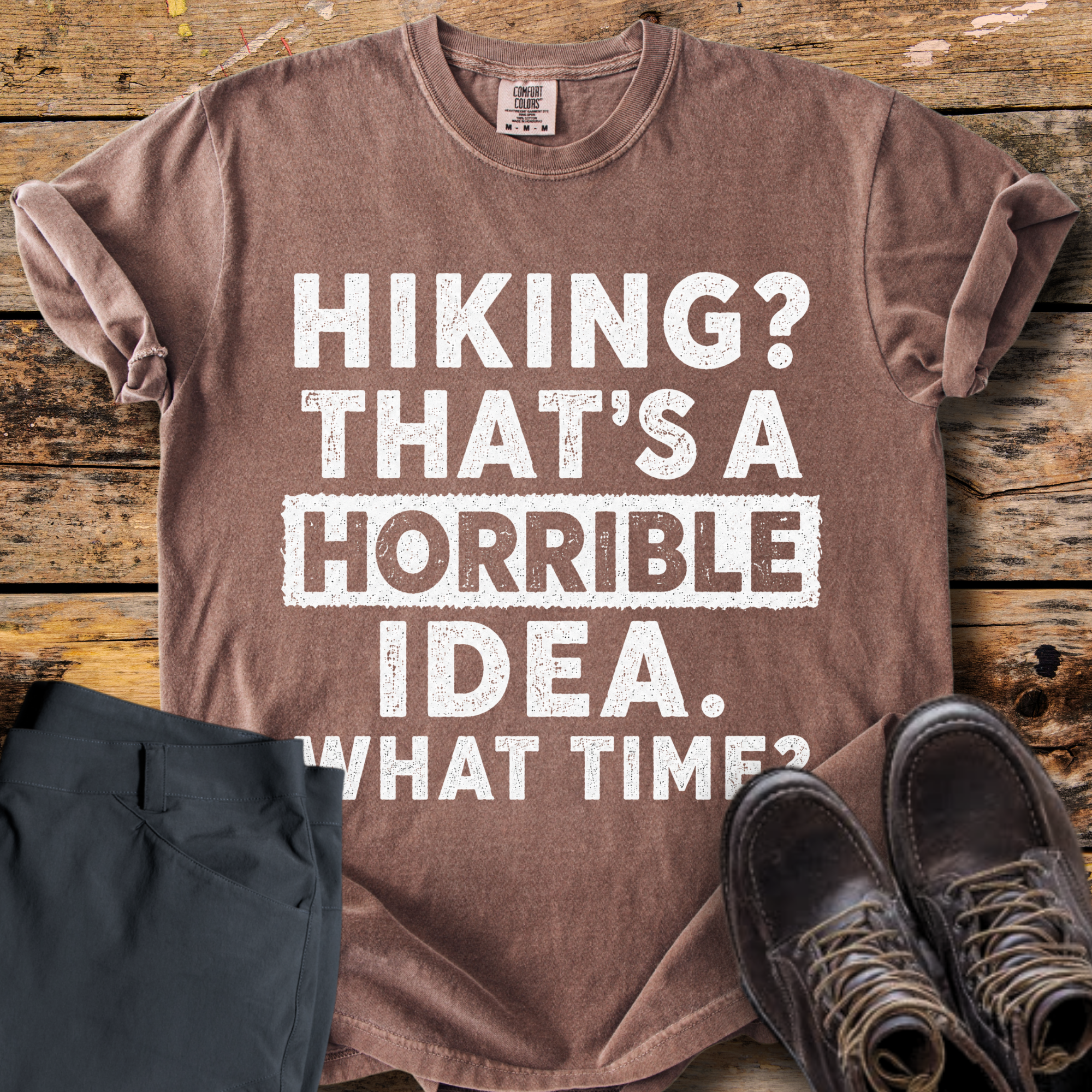 Hiking Horrible Idea T-Shirt