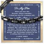 "To My Son" Bracelet: A Parent's Pride and Love