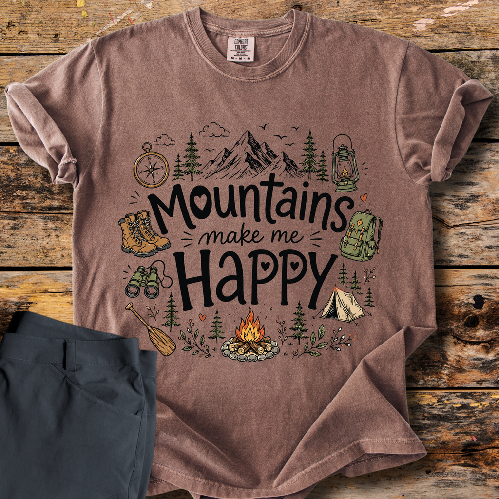 Mountains Make Me Happy T-Shirt