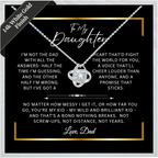 To My Daughter - Unbreakable Bond Necklace Gift Set - SS1020