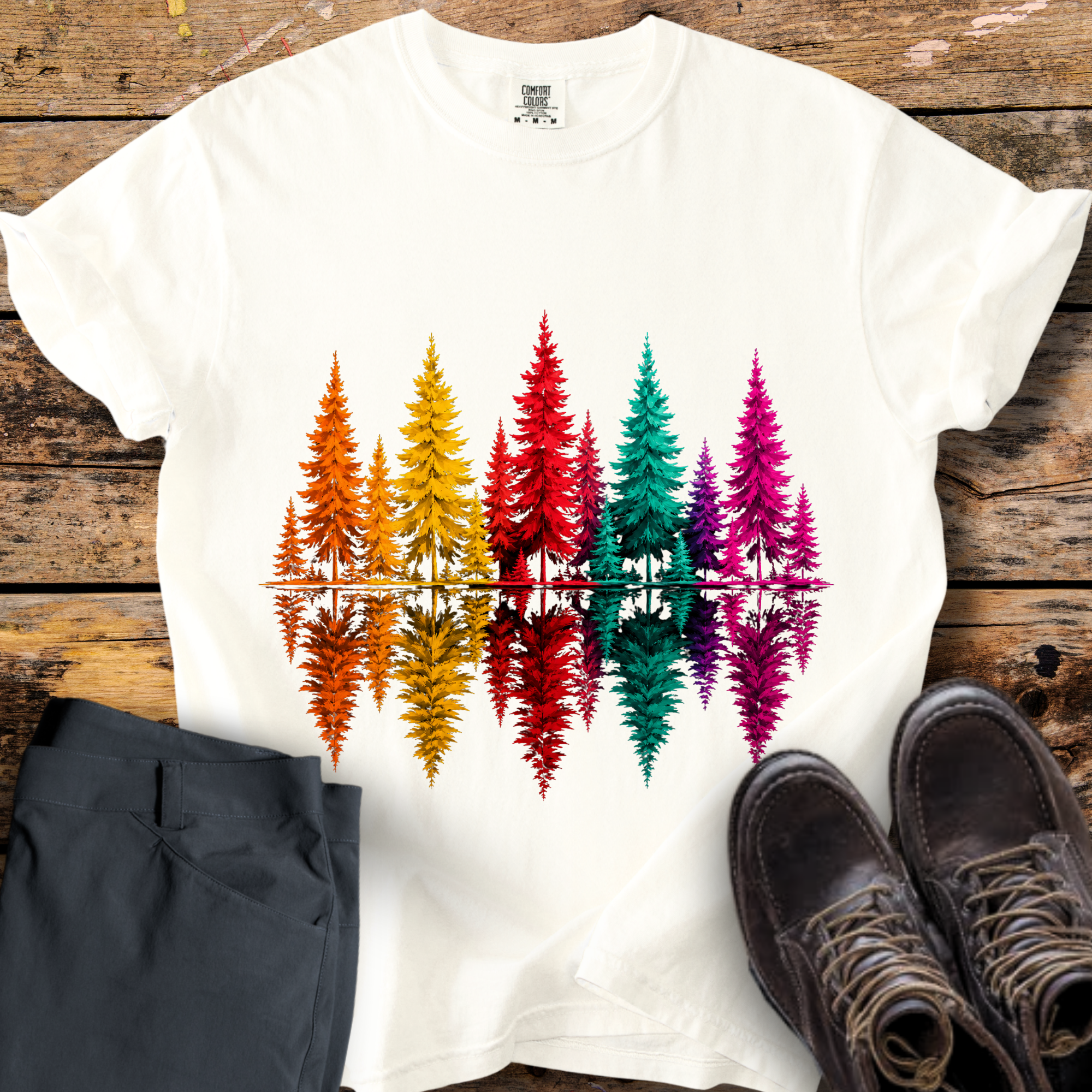 Reflection Pine Tree T-Shirt