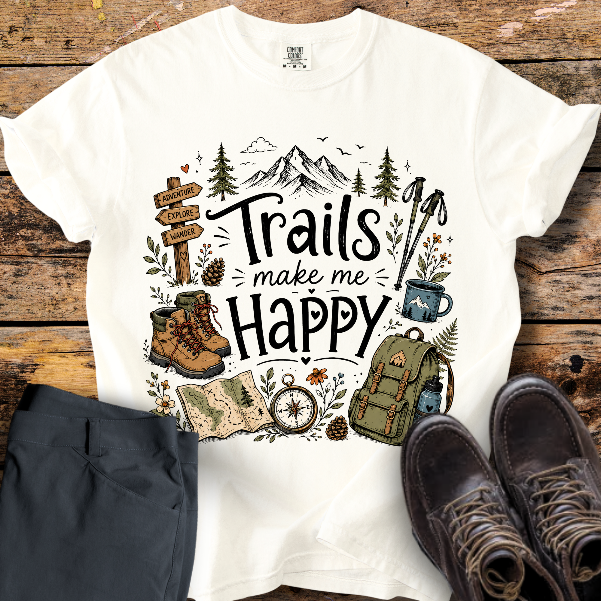 Trails Make Me Happy T-Shirt