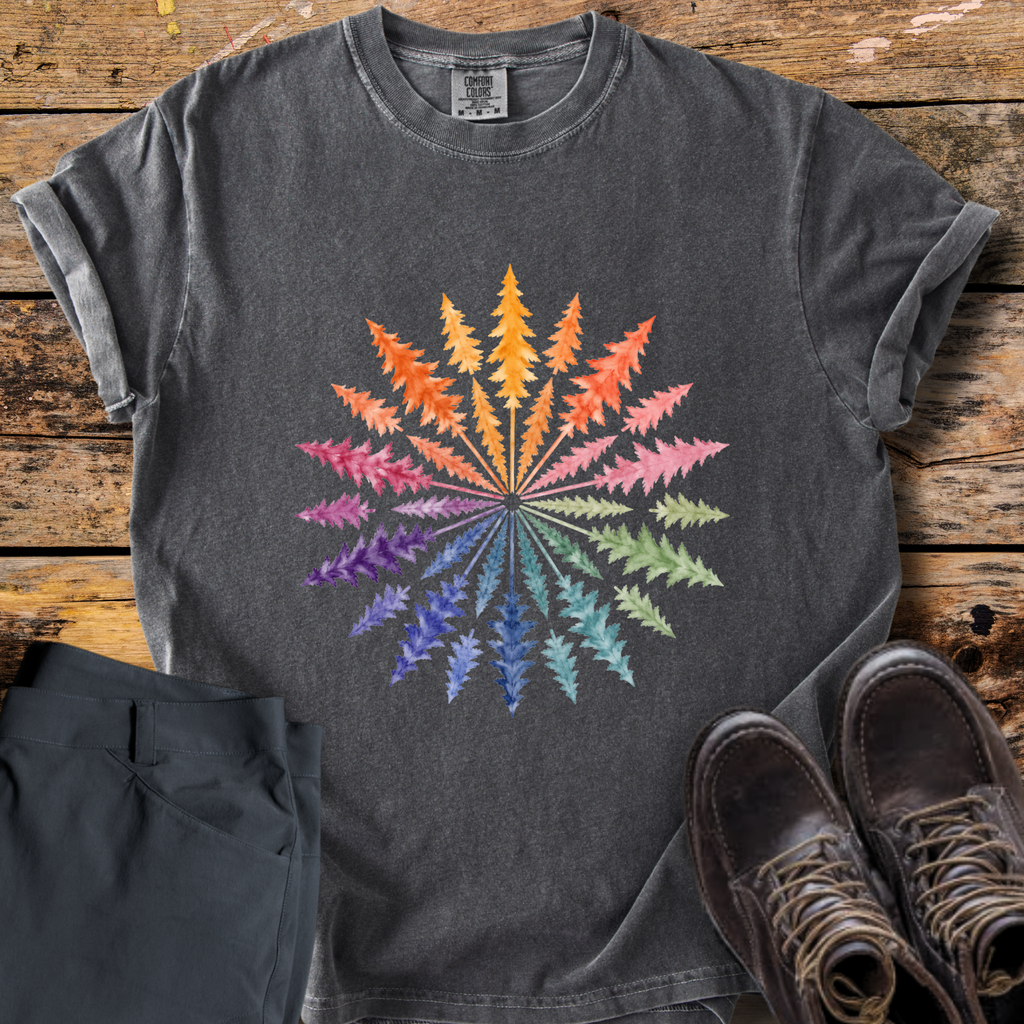 Pine Burst Mandala T-Shirt