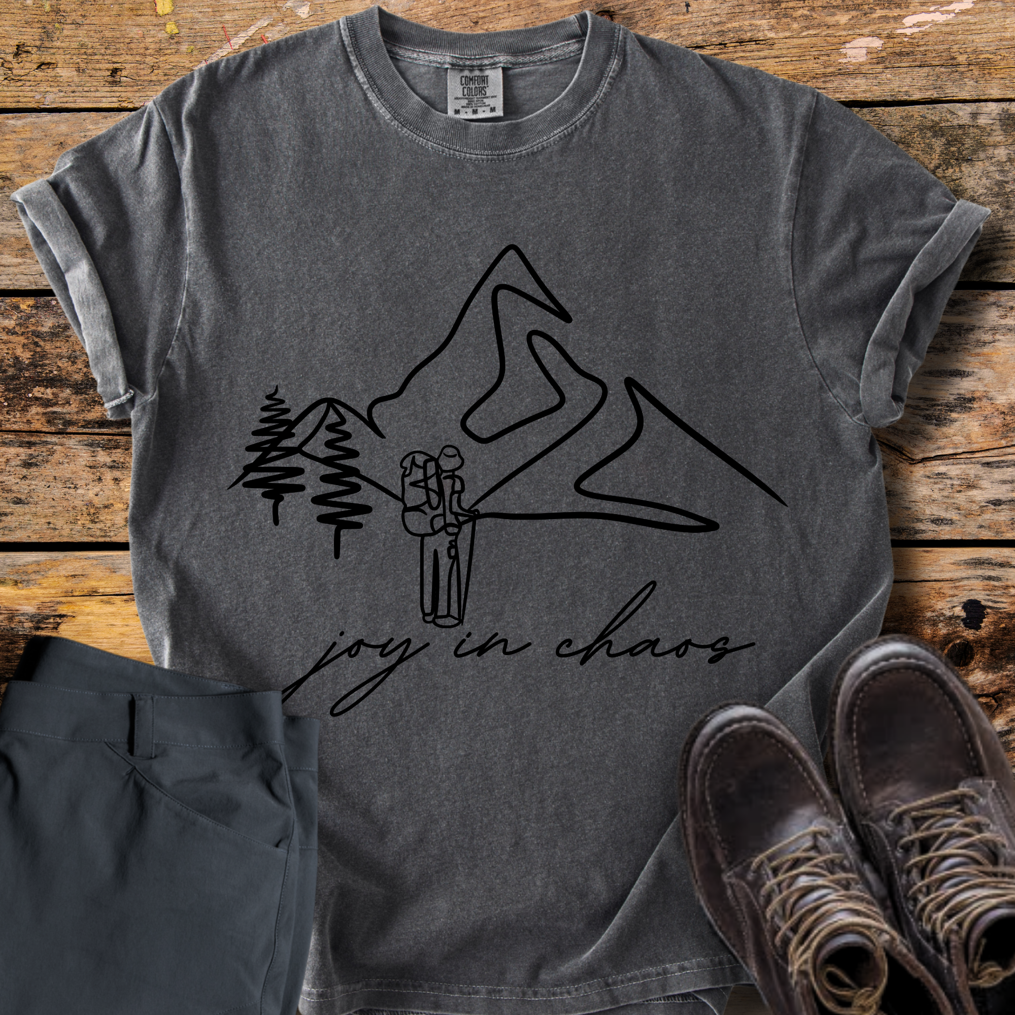 Joy In Chaos Hiker T-Shirt