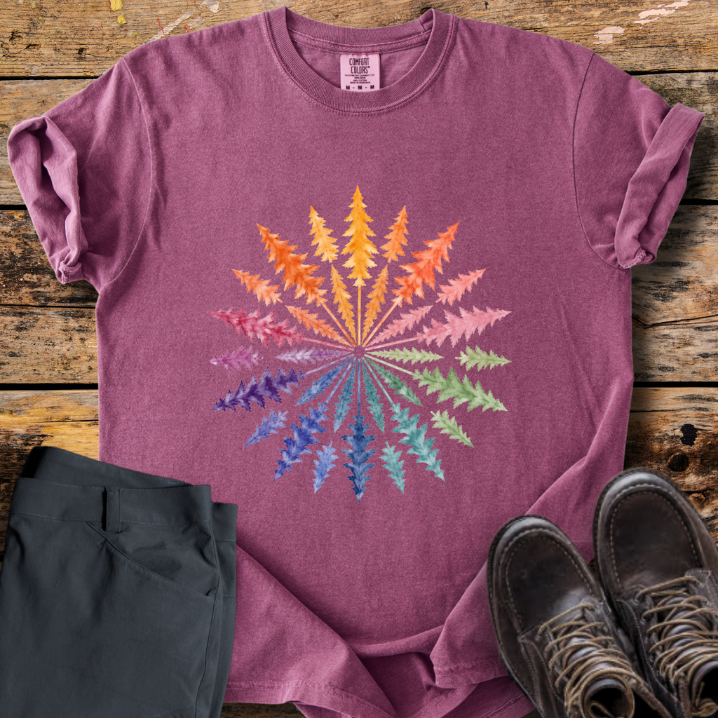 Pine Burst Mandala T-Shirt