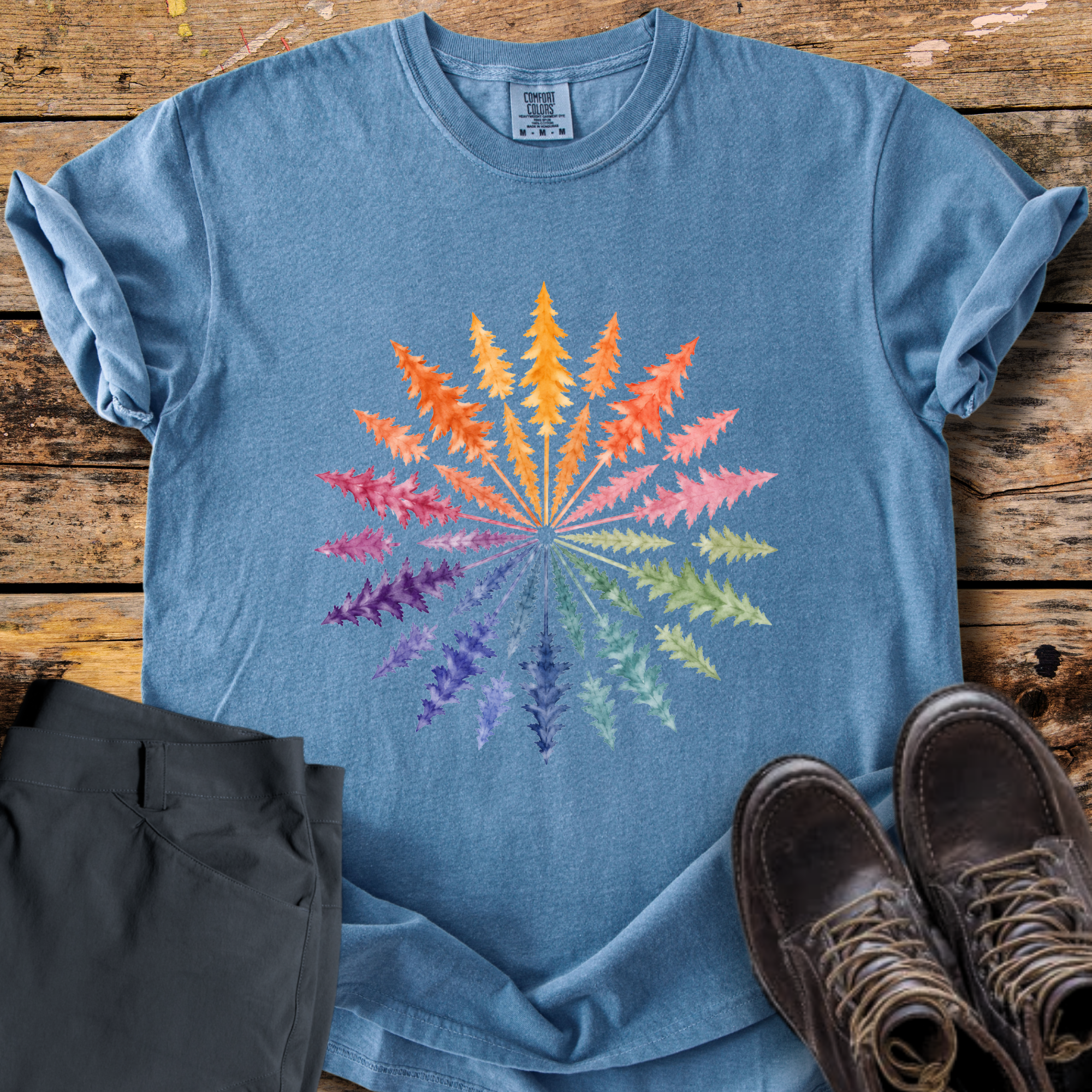 Pine Burst Mandala T-Shirt