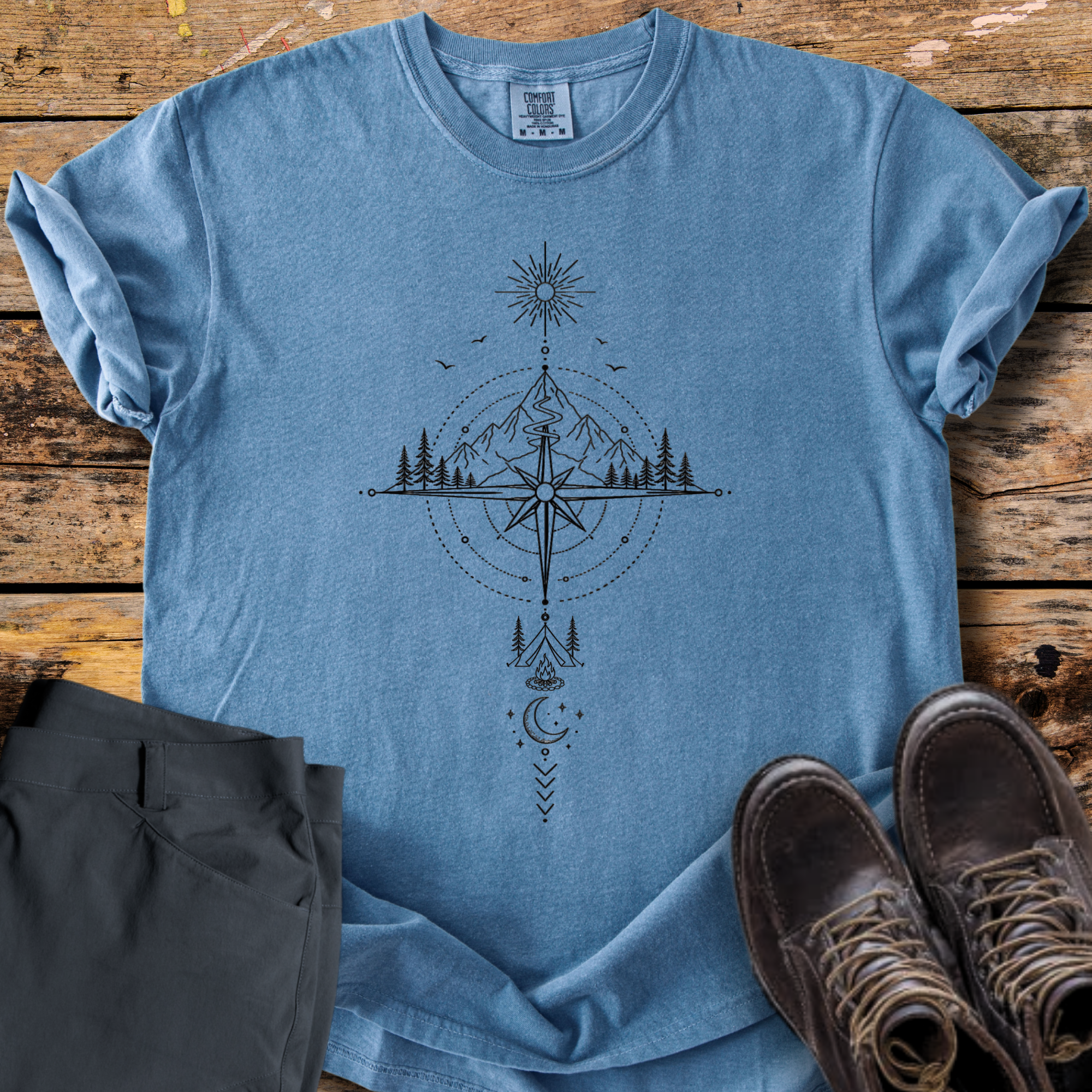 Camping Compass T-Shirt