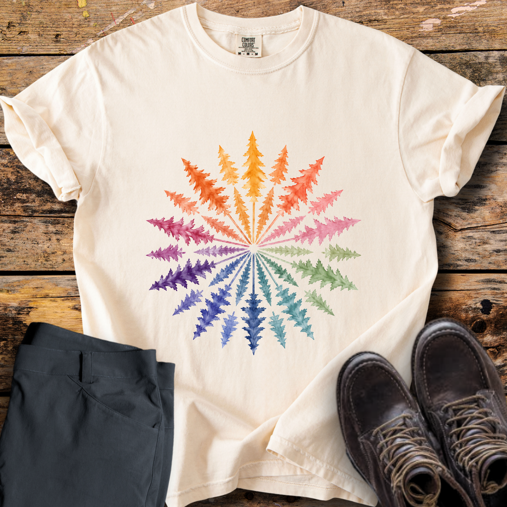 Pine Burst Mandala T-Shirt