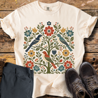 Bird Floral Tree T-Shirt
