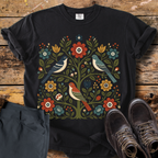 Bird Floral Tree T-Shirt