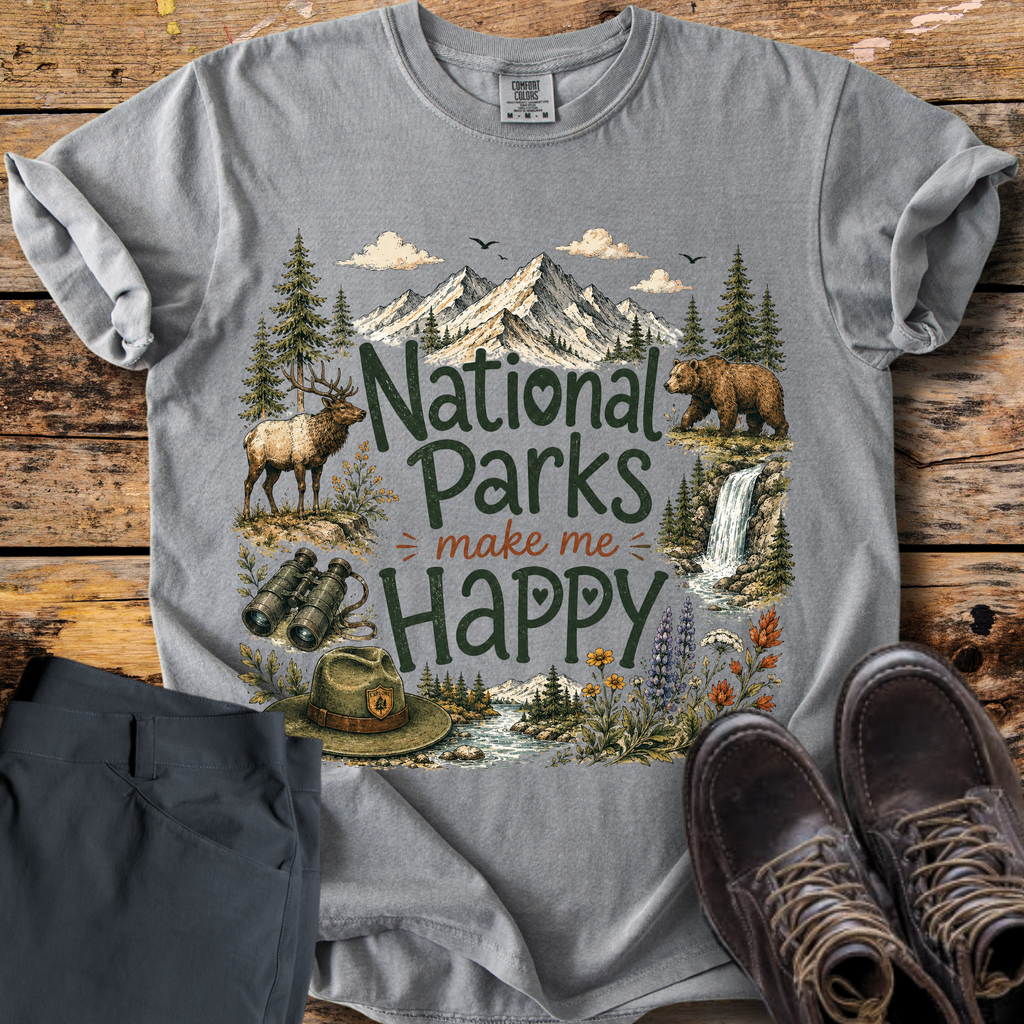 National Parks Make Me Happy T-Shirt