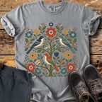 Bird Floral Tree T-Shirt