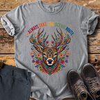 Scenic Folk Art Deer T-Shirt