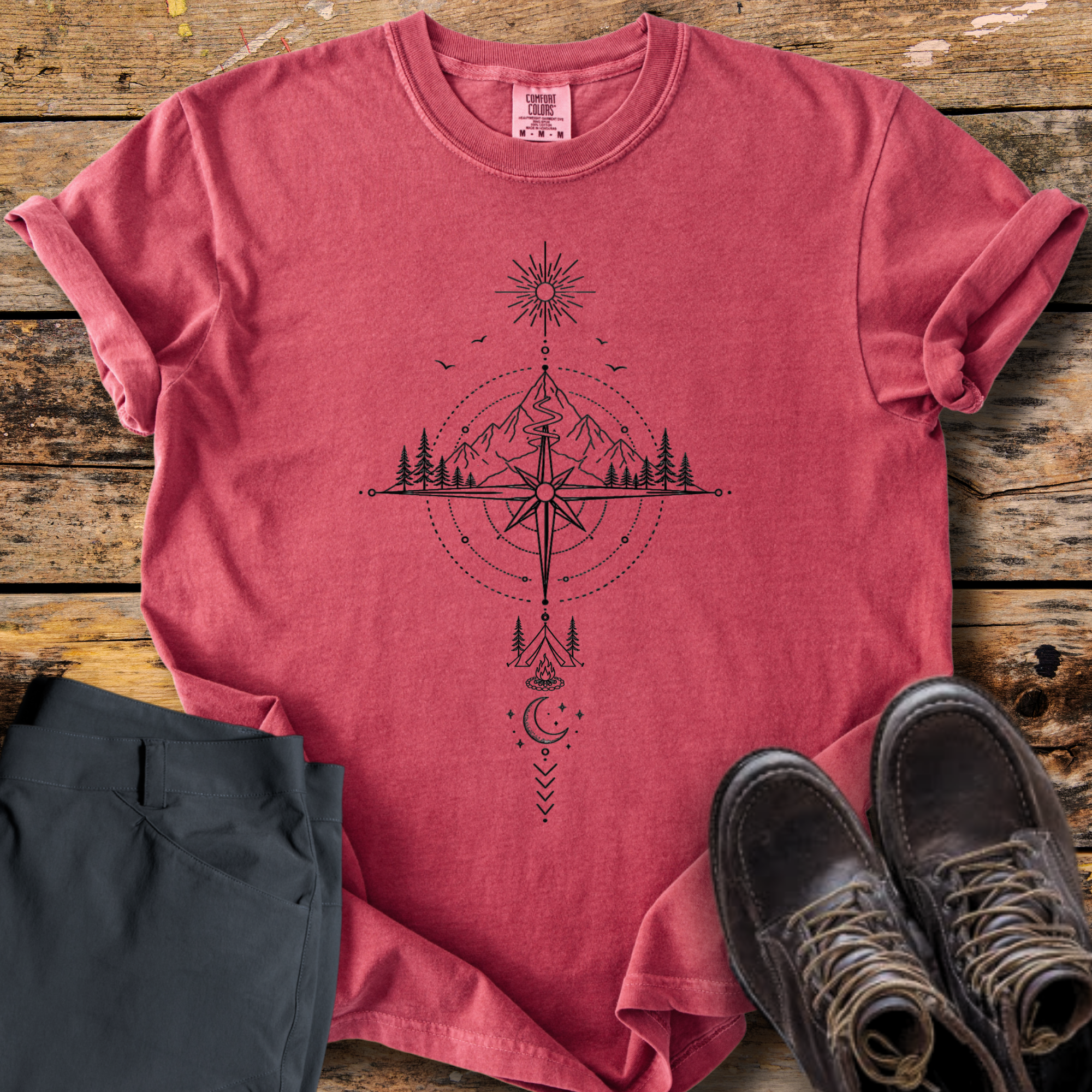Camping Compass T-Shirt