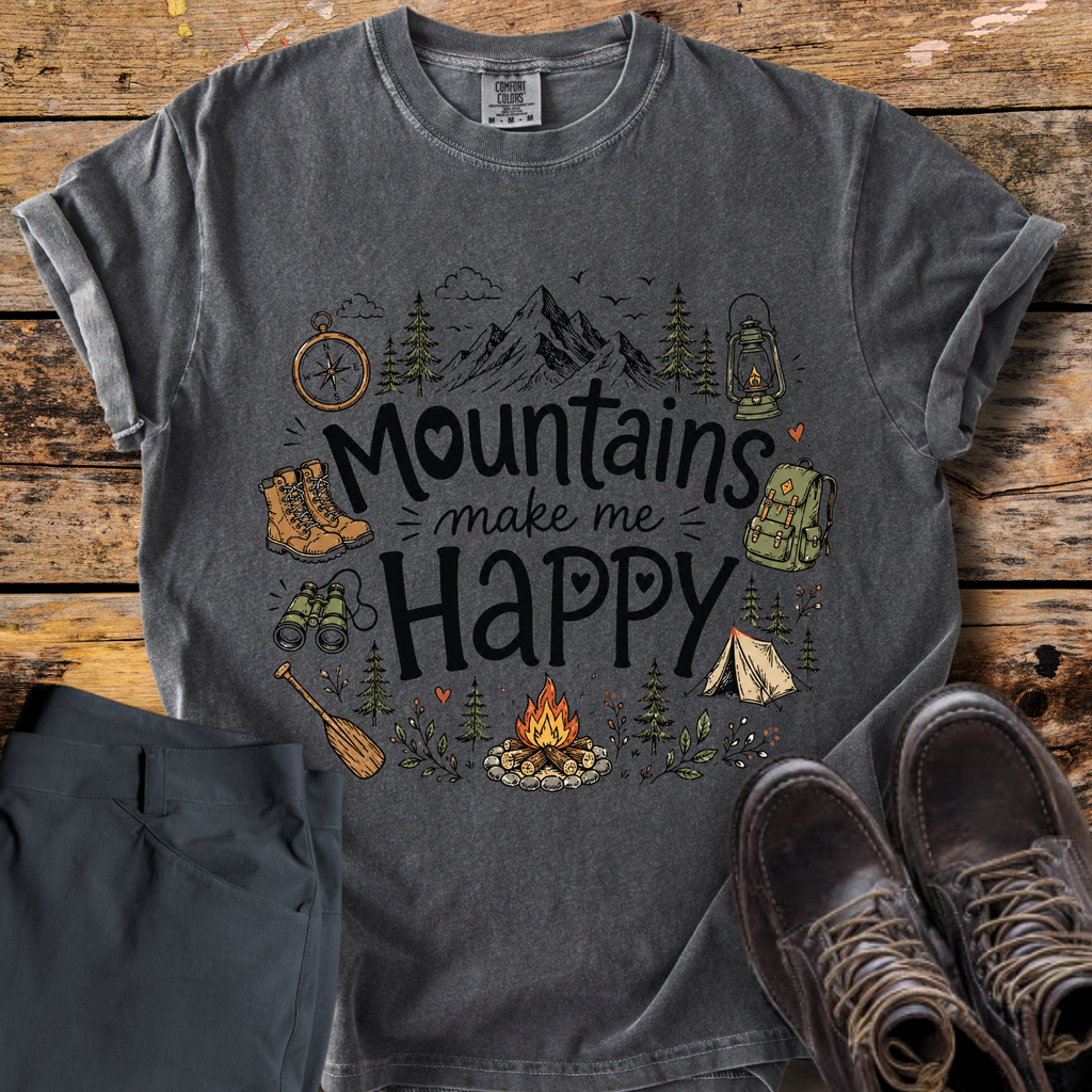 Mountains Make Me Happy T-Shirt