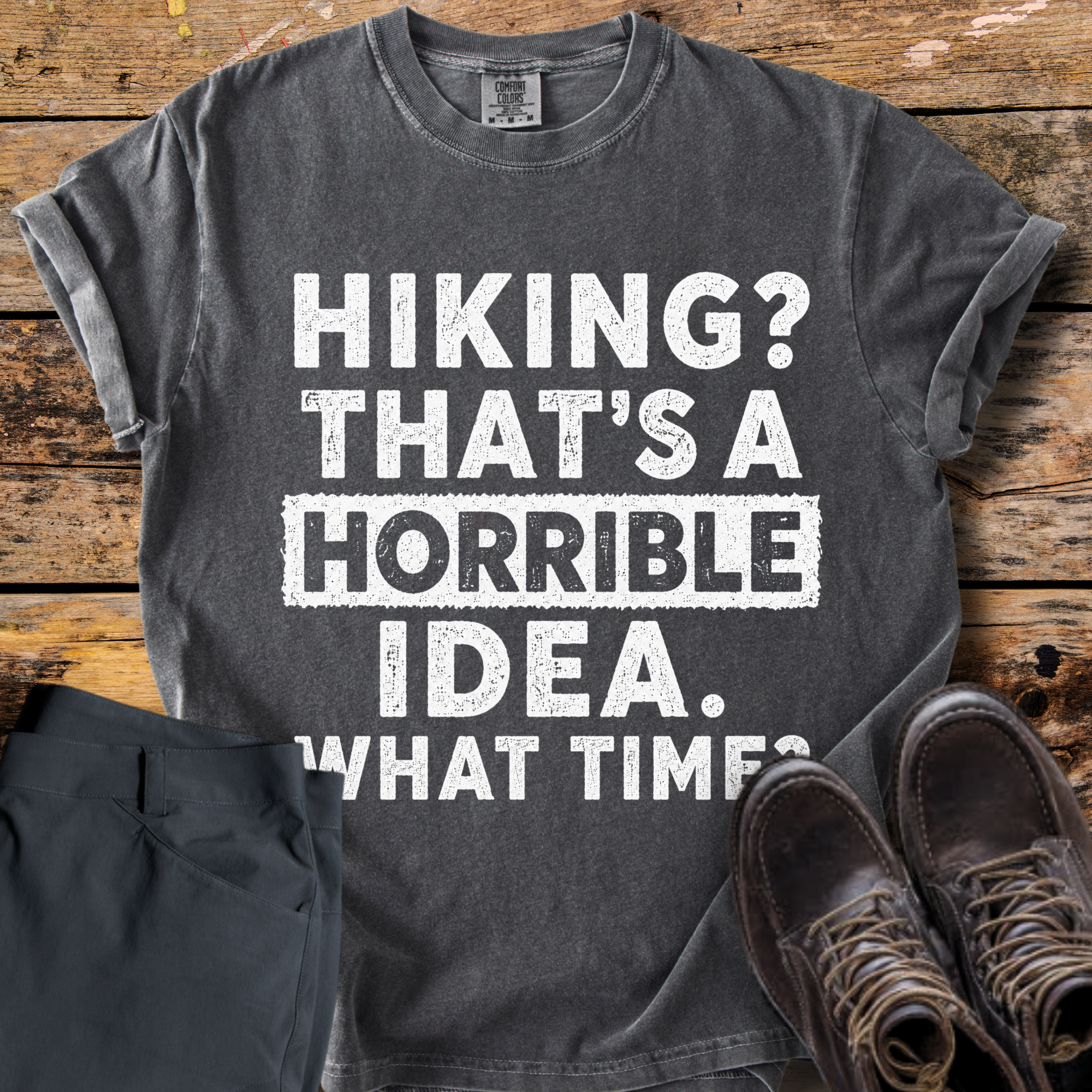 Hiking Horrible Idea T-Shirt