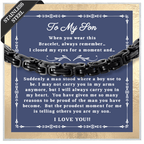 "To My Son" Bracelet: A Parent's Pride and Love