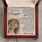Daughter Love And Protect Necklace Gift