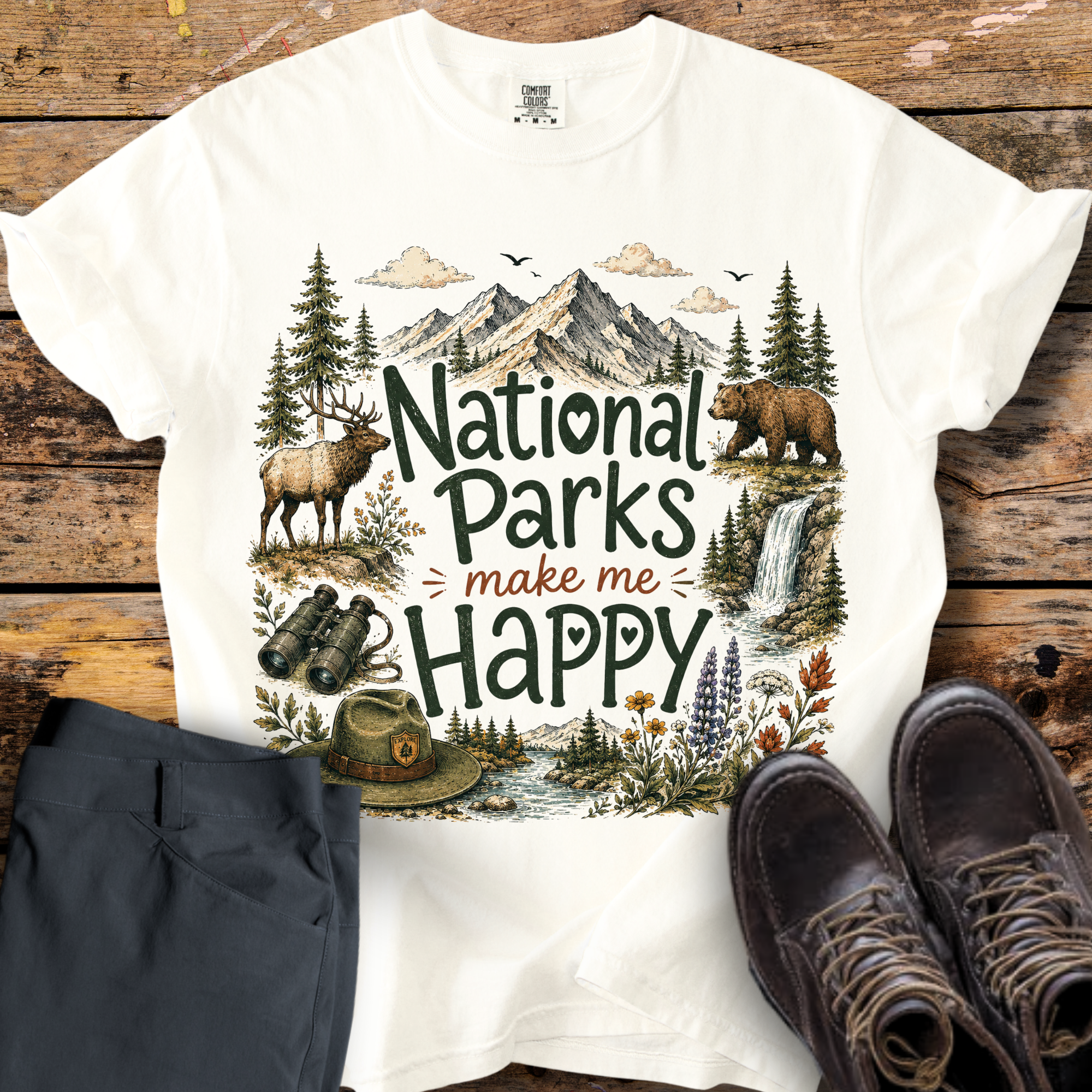 National Parks Make Me Happy T-Shirt